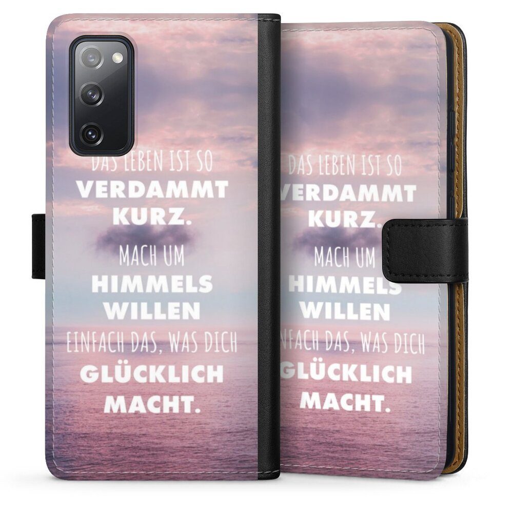 DeinDesign Handyhülle »Glück Spruch Statement Das Leben Ist So Verdammt