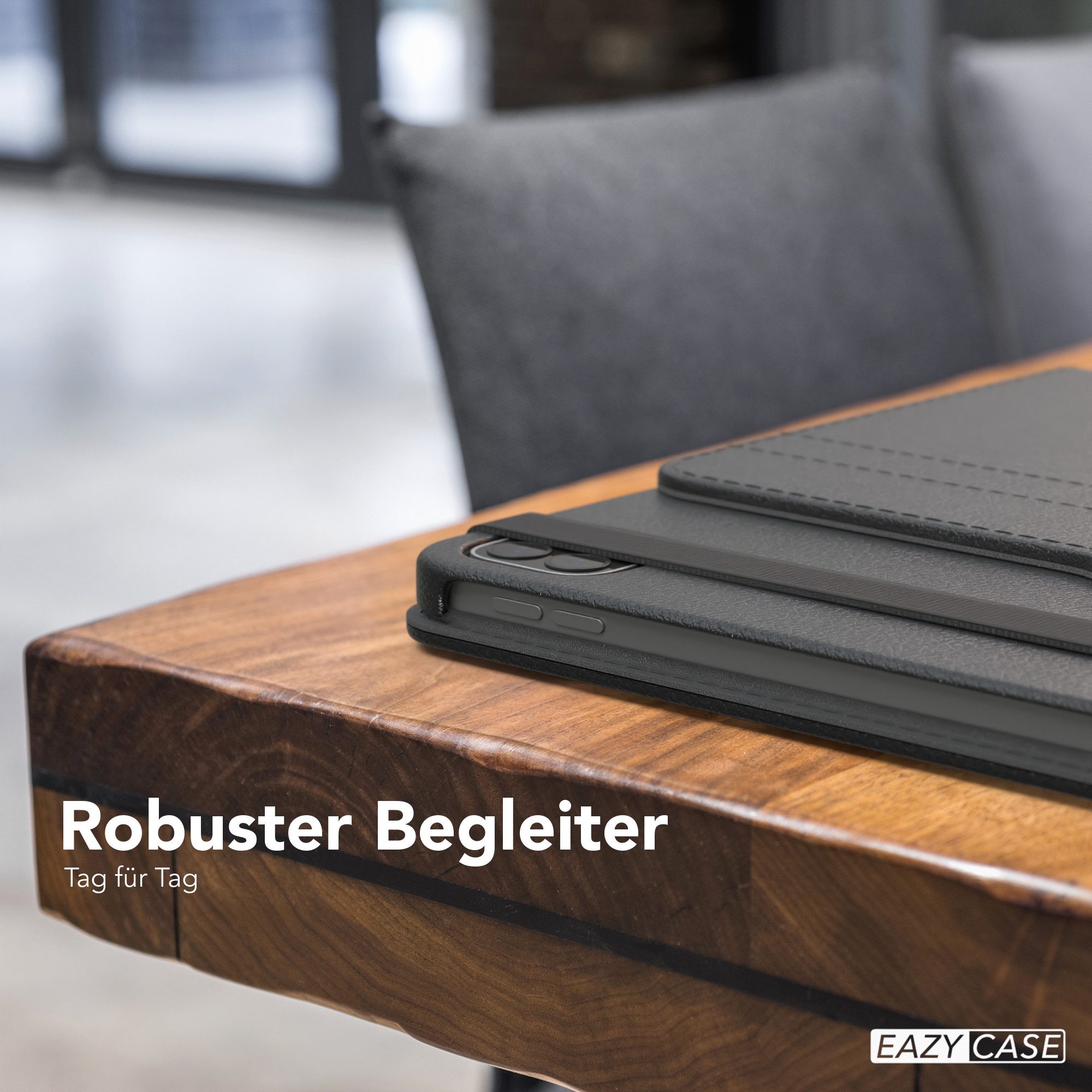 EAZY CASE Tablet-Hülle Rotation Case für iPad Pro 11" 1./2./3./4. Gen. 11 Zoll, Hülle 360° drehbar mit Standfunktion Etui Anti-Kratz Tasche Schwarz
