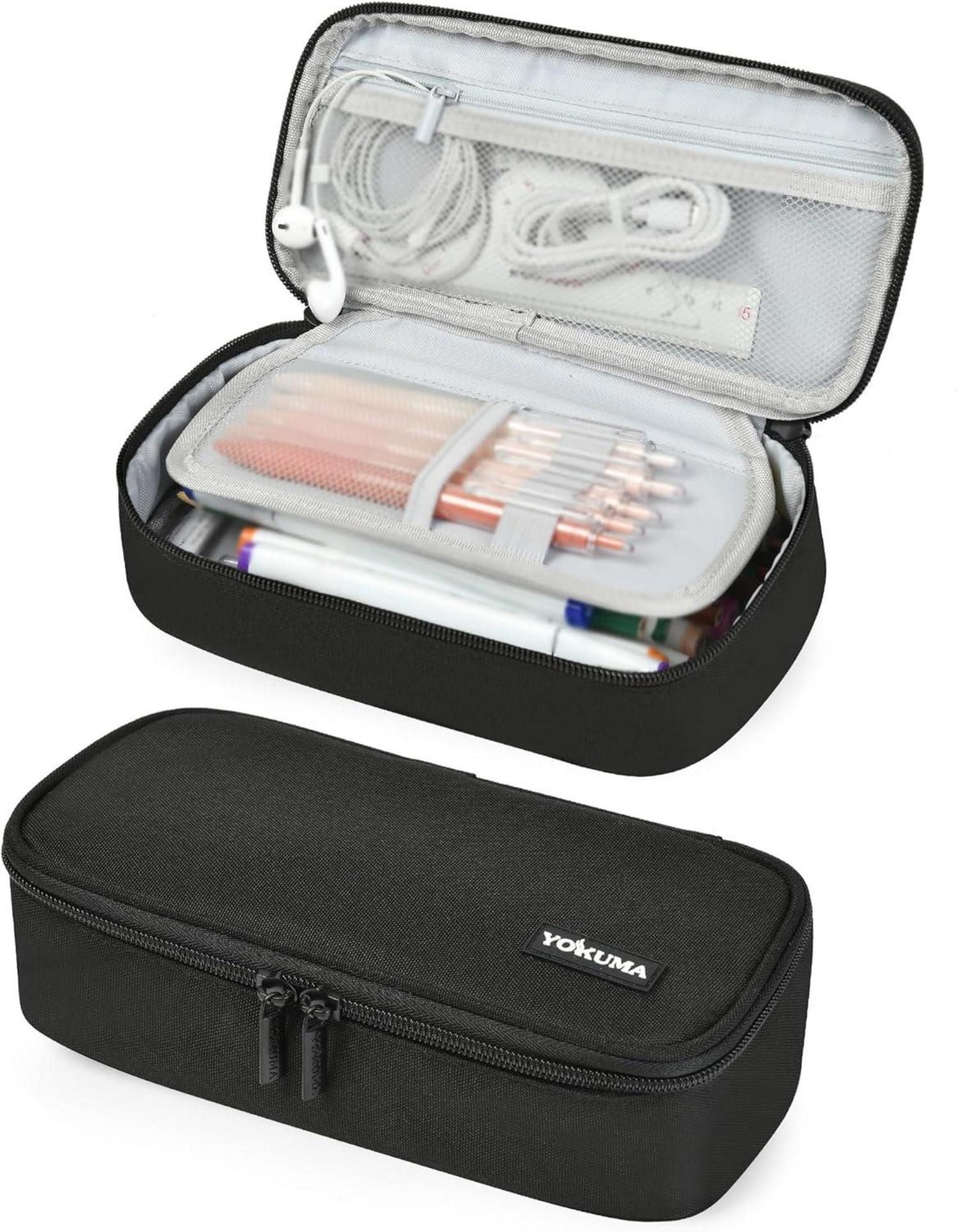 LuxusKollektion Fächermappe Federmäppchen groß schwarz - günstig online kaufen