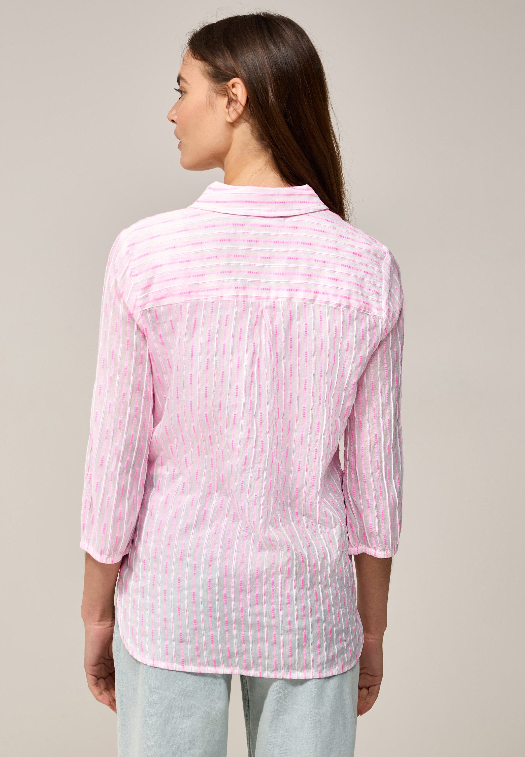 CECIL Hemdbluse mit Strukturdetail-Streifen günstig online kaufen