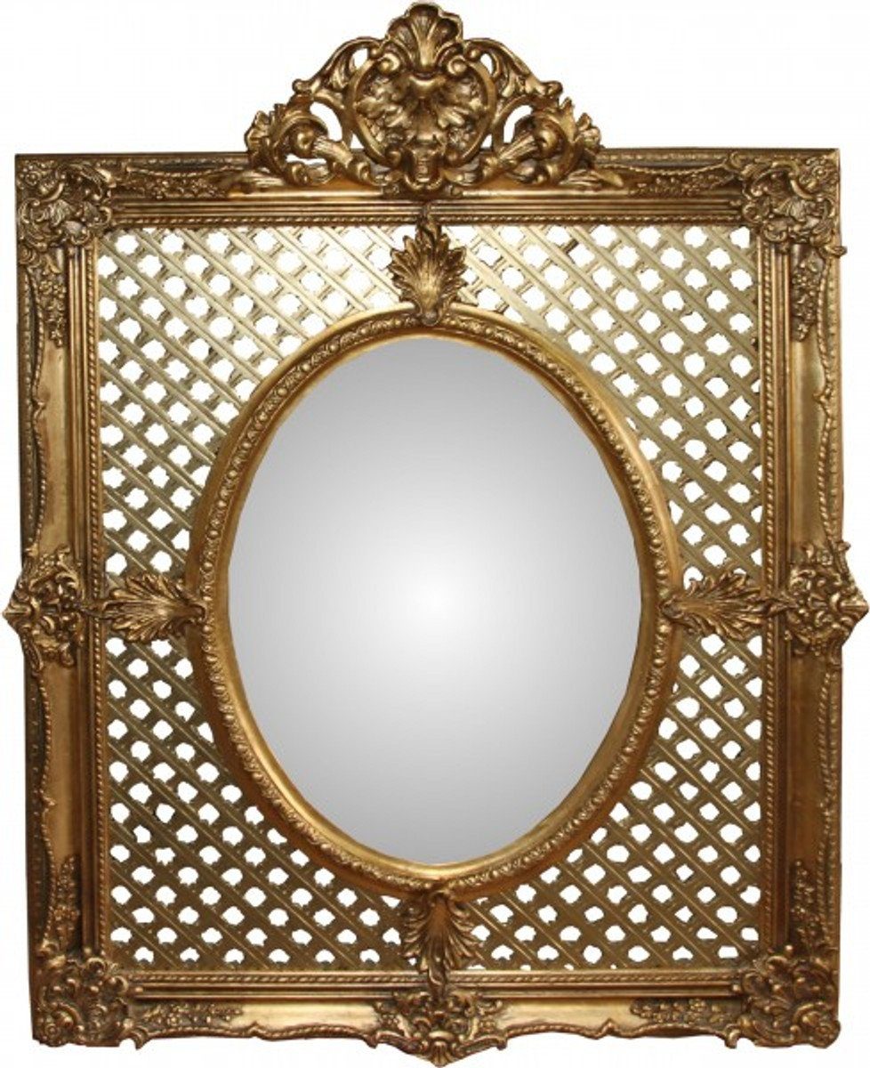 Casa Padrino Barockspiegel Barock Luxus Spiegel Gold B 101 cm, H 141 cm - Edel & Prunkvoll - Limited Edition