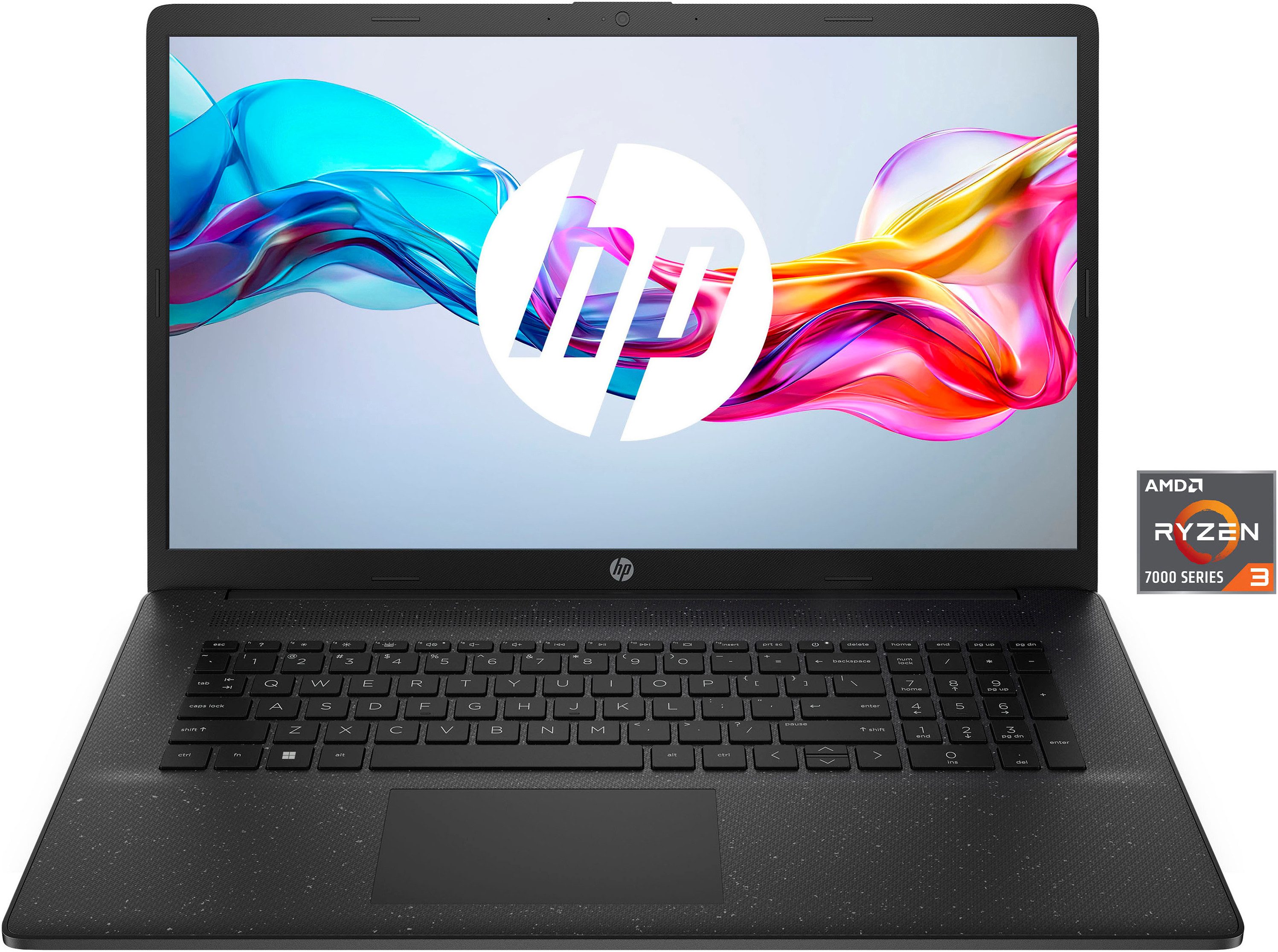 HP 17-cp AMD Notebook (43,9 cm/17,3 Zoll, AMD Ryzen 3 7320U, Radeon Graphics, 512 GB SSD)