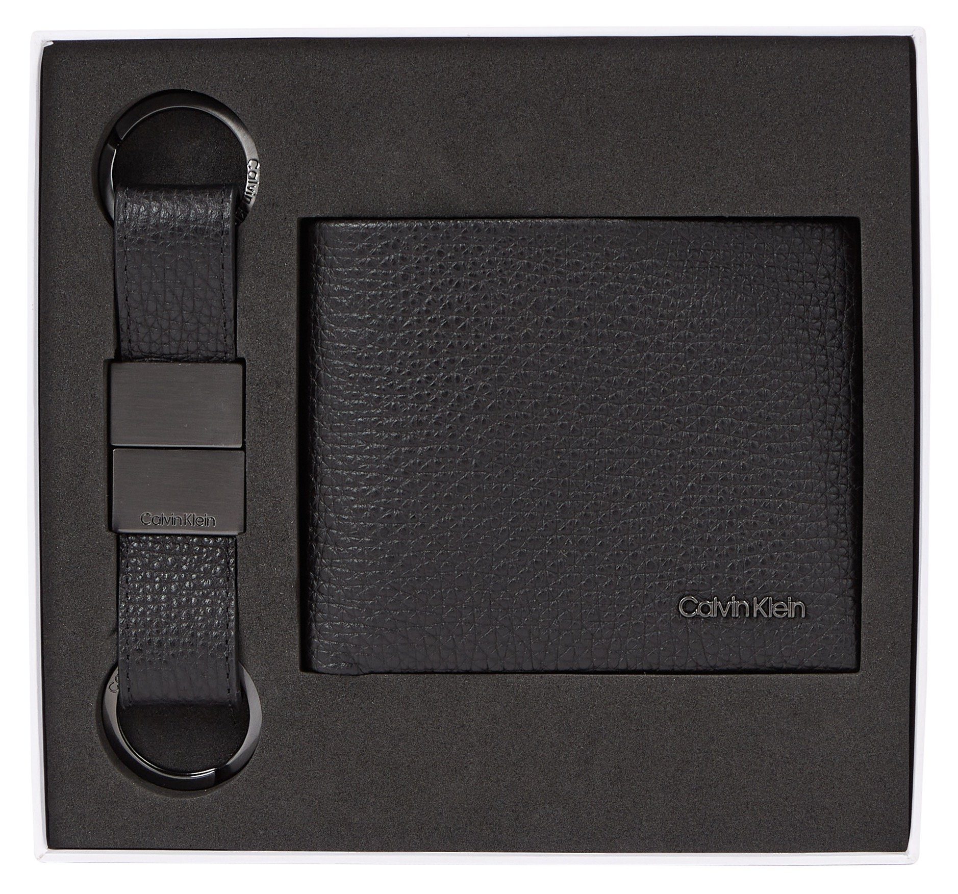 Calvin Klein Geldbörse GS MINIMALISM BIFOLD 5CC+KEYFOB (Set, 2-tlg., Mit  Schlüsselanhänger), schönes Geschenkset