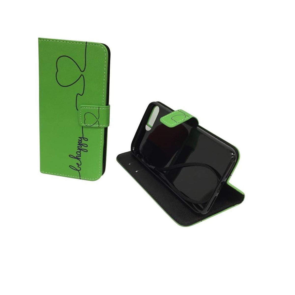 König Design Handyhülle Apple iPhone 8 Plus, Apple iPhone 8 Plus Handyhülle Bookcover Grün