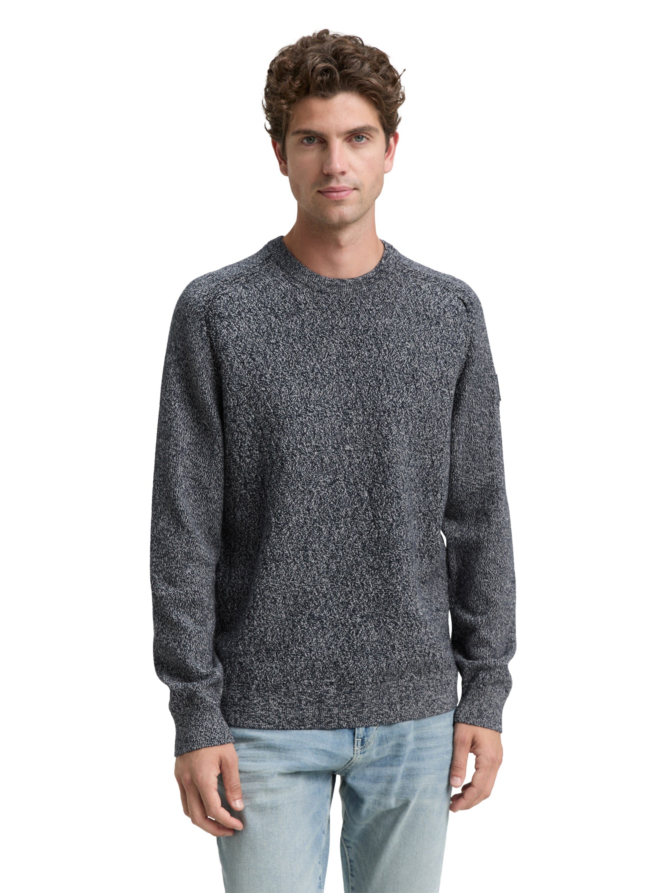 TOM TAILOR Strickpullover mit Logo Stickerei günstig online kaufen