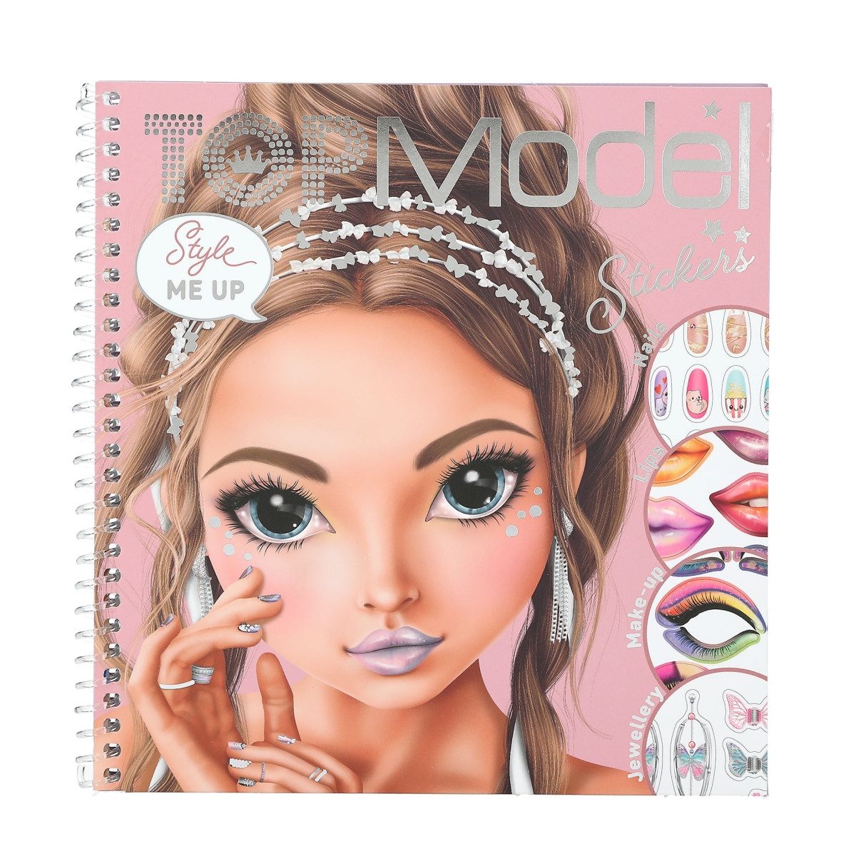 Depesche Malvorlage Top Model Styles me up Face Malbuch Buch inkl. Sticker Ausmalbuch