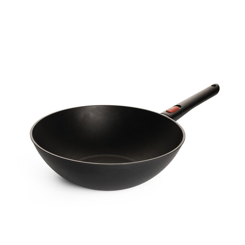 WOLL Wok Asiapfanne ECO LITE QXR (PFAS-FREE) 30 cm, Aluminium (mit abnehmbaren Stielgriff), Induktionsgeeignet