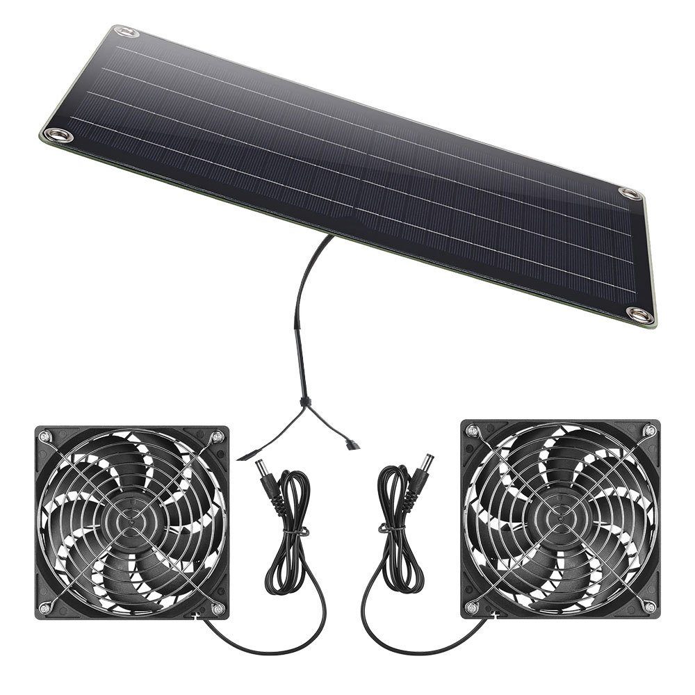 Jormftte Solaranlage Wasserdichtes solarbetriebenes Ventilator-Set Pro