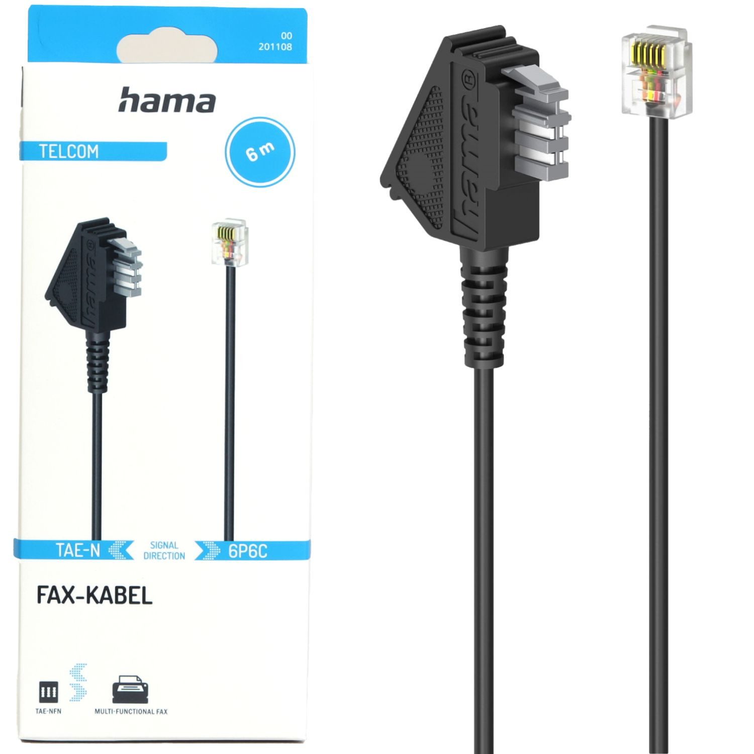 TAE-N Kabel 6m TAE auf Modular-Stecker Festnetztelefon
