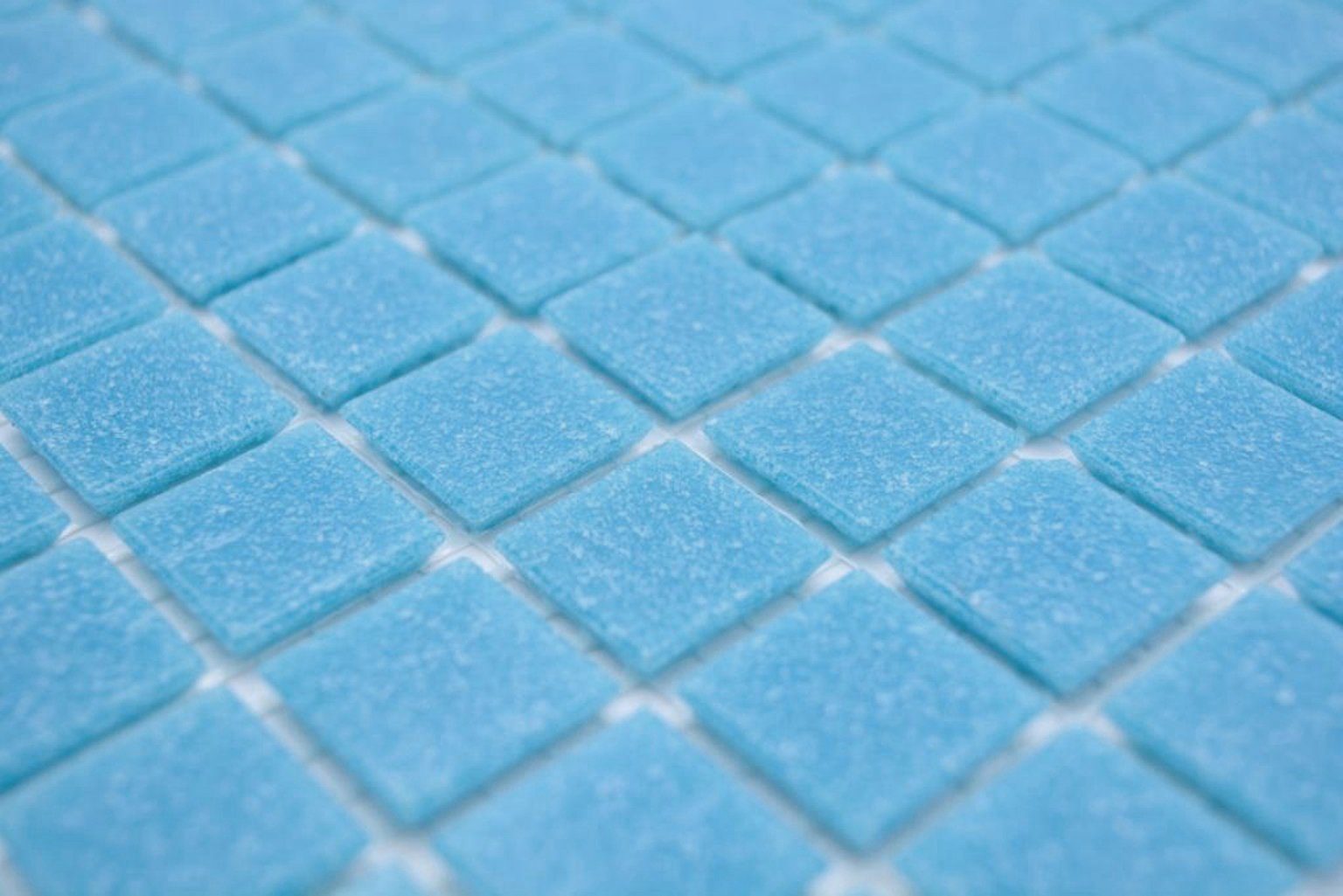 Mosani Bodenfliese Glasmosaik Mosaikfliese Hellblau Spots Küchenwand Dusche WAND BAD
