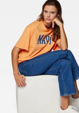 Mavi Rundhalsshirt MAVI PRINTED TEE Oversize T-Shirt Mit Mavi Print