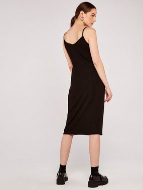 Apricot Midikleid Jersey Ribbed Cami Dress, mit Spaghettiträger