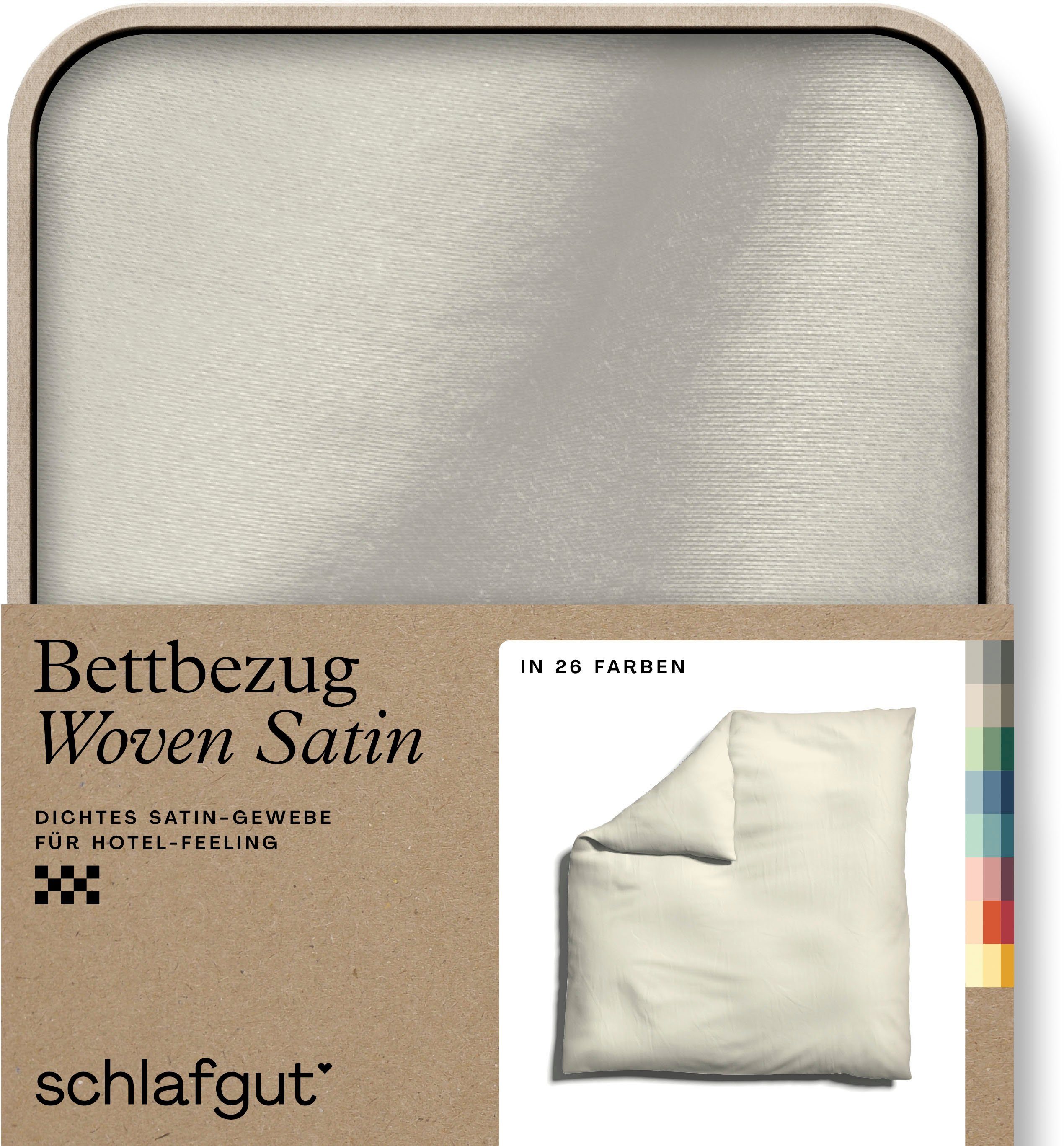 Schlafgut Bettbezug Woven Satin, (1 St), günstig online kaufen