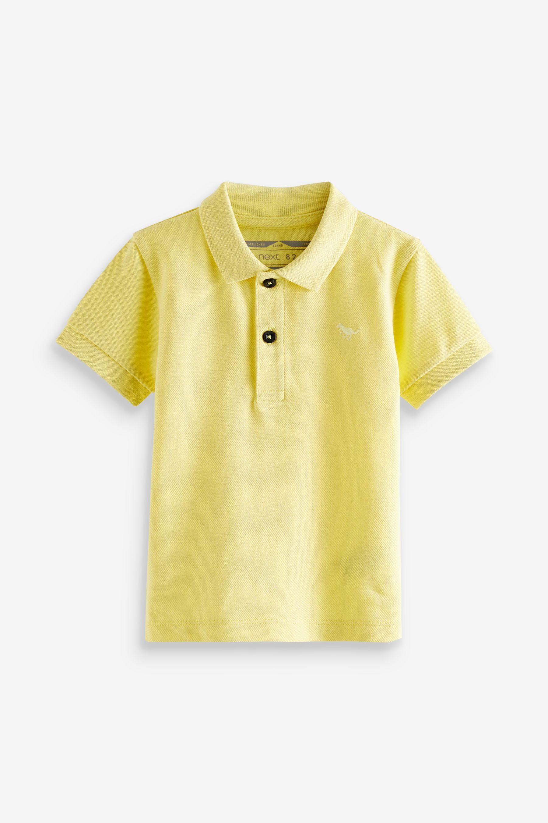 Kurzärmliges Next Poloshirt Yellow Poloshirt (1-tlg)