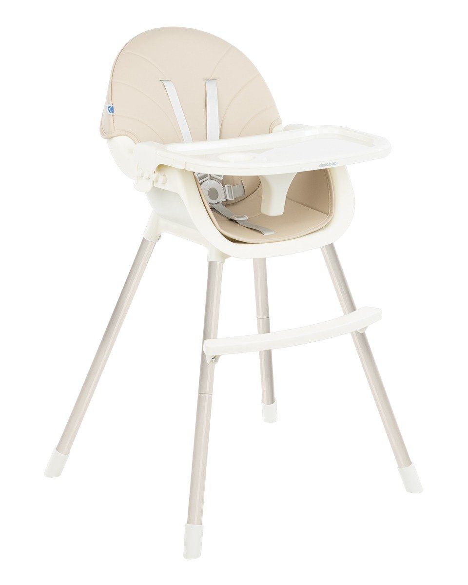 Kikkaboo Hochstuhl Kinderhochstuhl 2 in 1 Nutri, Kinderstuhl Tisch  verstellbar Stahlbeine