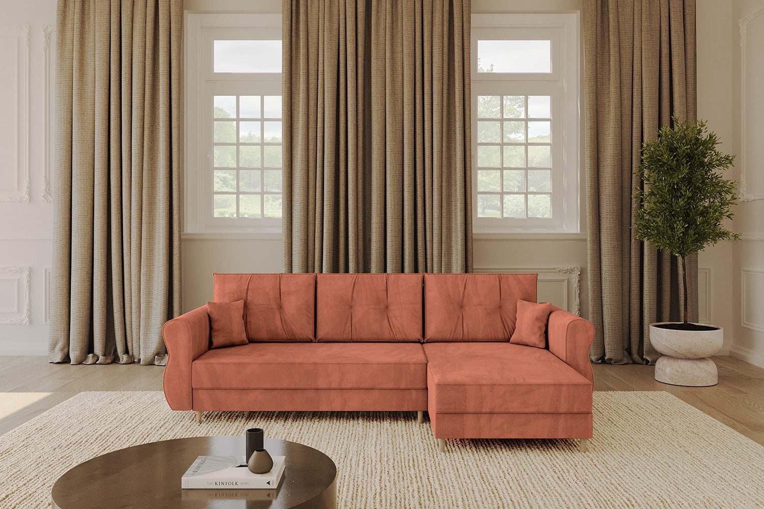 ALTDECOR Ecksofa APOL-L, Couch mit Schlaffunktion, günstig online kaufen