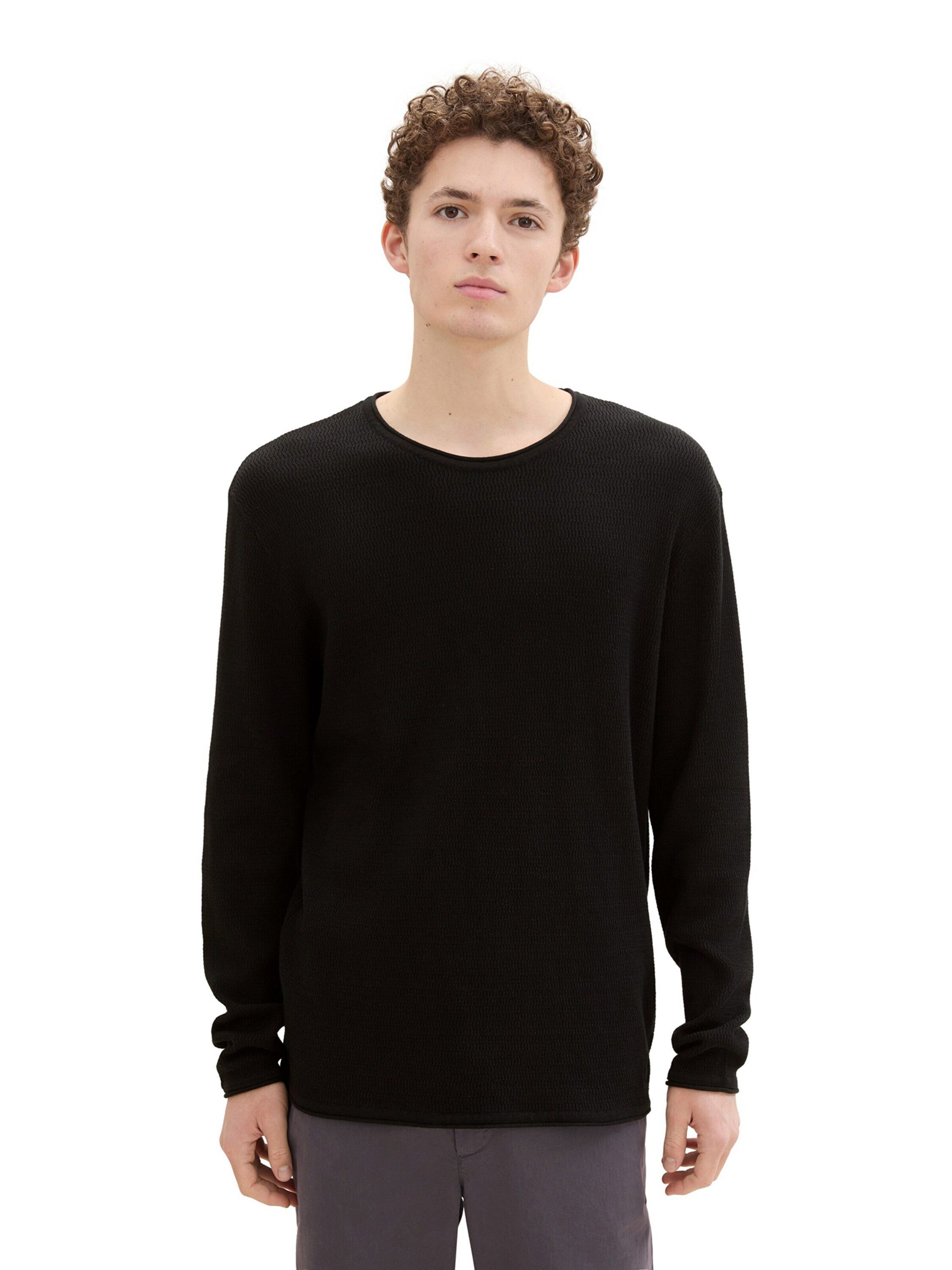 TOM TAILOR Denim Rundhalspullover (1-tlg) günstig online kaufen