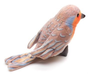 Uni-Toys Kuscheltier Heimischer Singvogel - versch. Vögel - Höhe 10 cm - Plüsch, Plüschtier, zu 100 % recyceltes Füllmaterial