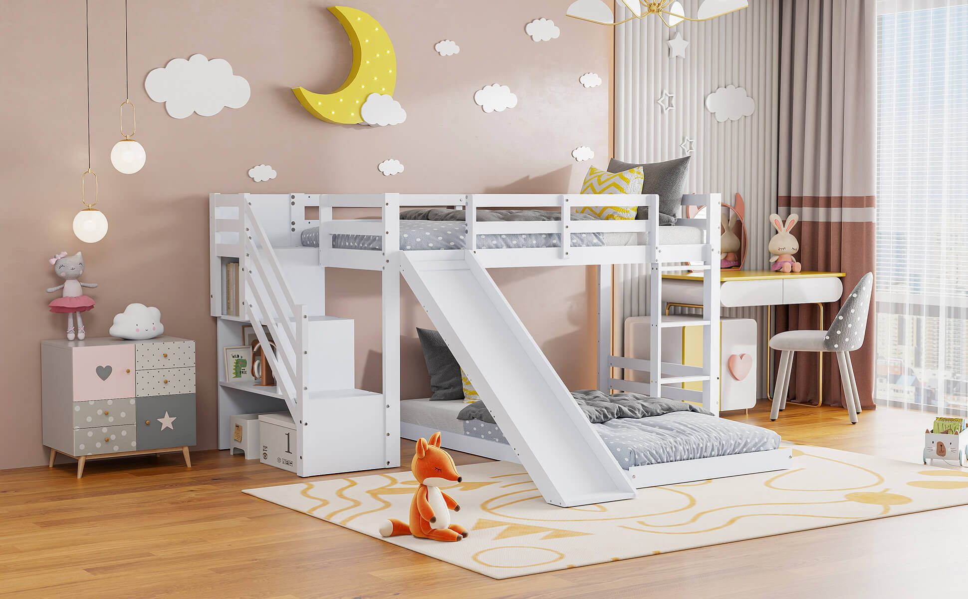 Furnishings Home Etagenbett 90x200cm Holzbett mit günstig online kaufen