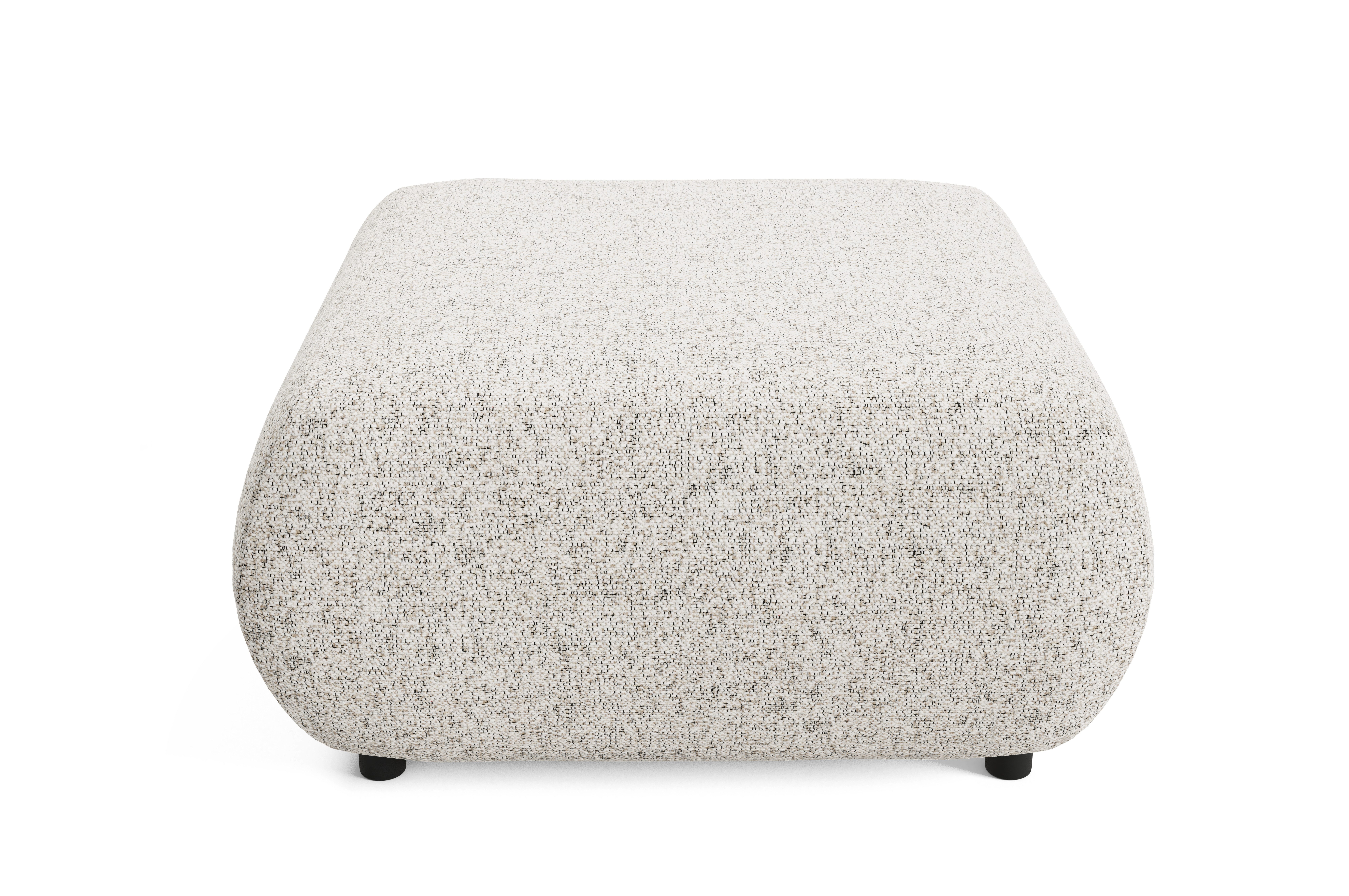 Goldstoff Pouf "PUENTE" Sitzpouf mit PUR-Schaum - Moderne Ottoman für Wohnräume (Pouffe Wohnzimmer Modern - Gepolsterter Relaxhocker 88 cm, Quadratischer Lounge Pouf - Komfortabler Polsterhocker), Designer Wohnhocker 88x88 cm - Stilvolle Fußablage Lounge