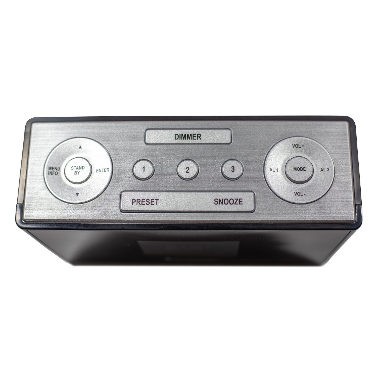 Soundmaster UR240SW Radiowecker Farbdisplay Dualalarm Sleeptimer Digitalradio DAB+ Uhrenradio