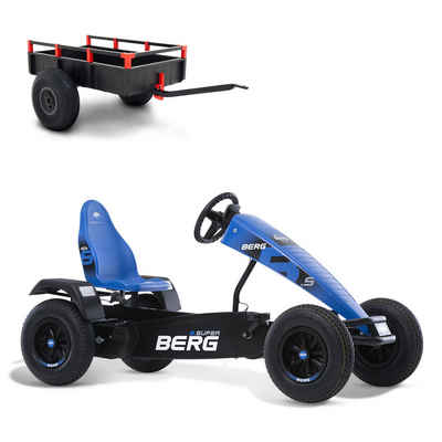 Berg Go-Kart BERG Gokart XXL B. Super Blue E-Motor Hybrid mit Dreigangschaltung