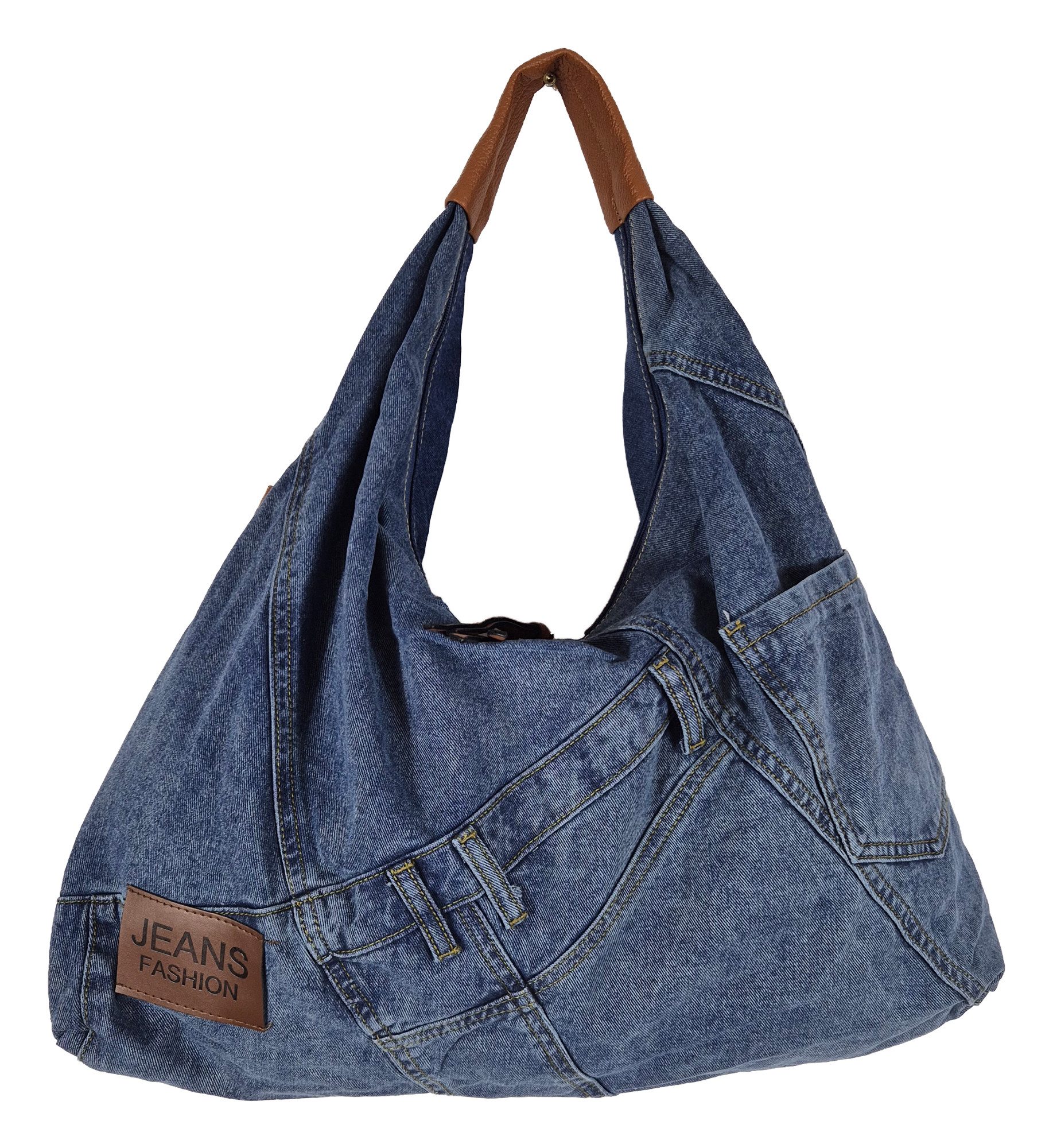 Einkaufszauber Handtasche Designer Beutel Shopper Handtasche Echte Jeans Du günstig online kaufen