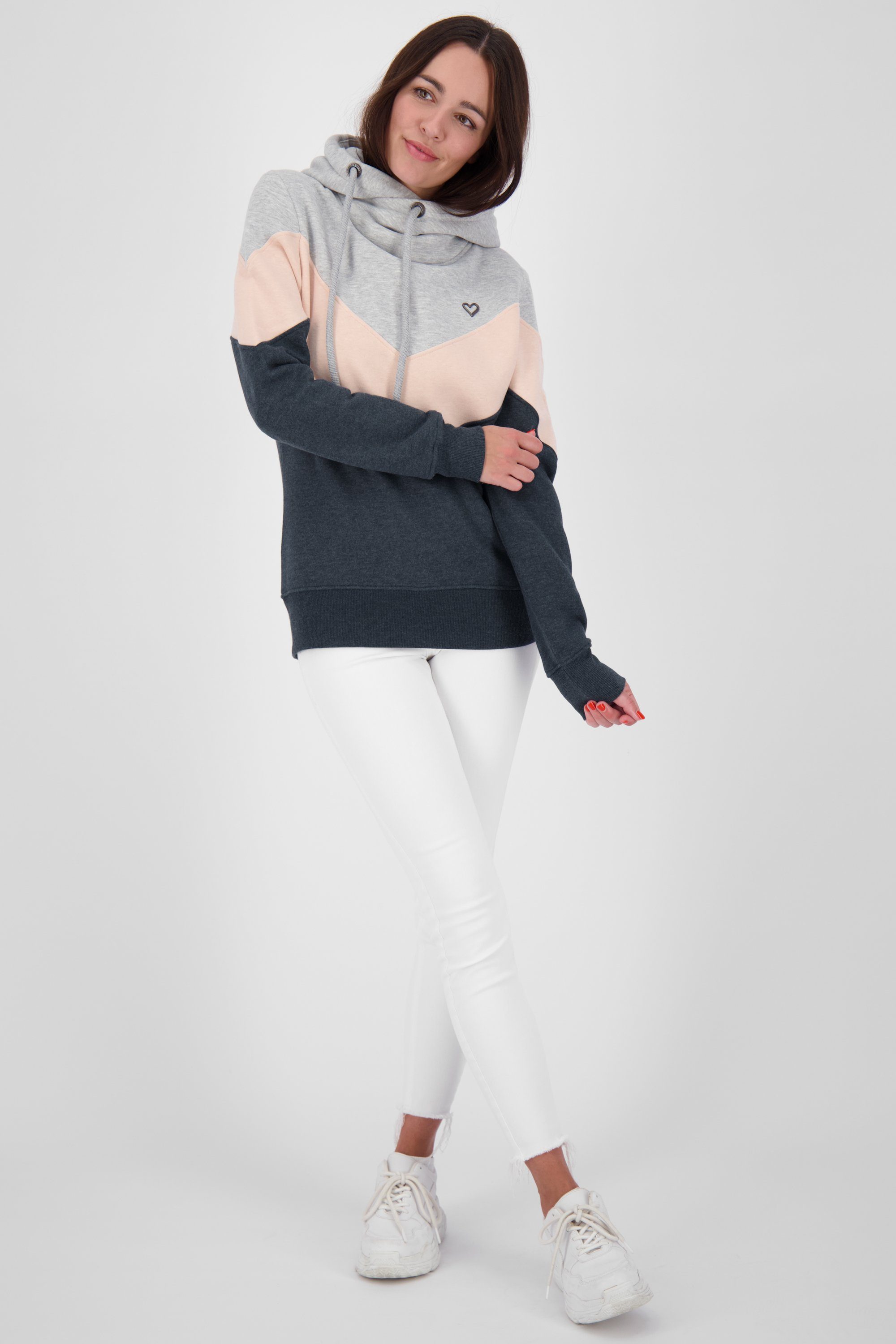 & marine Alife A Kapuzensweatshirt Sweatshirt melange Kapuzensweatshirt, Kickin Damen StellaAK Sweat