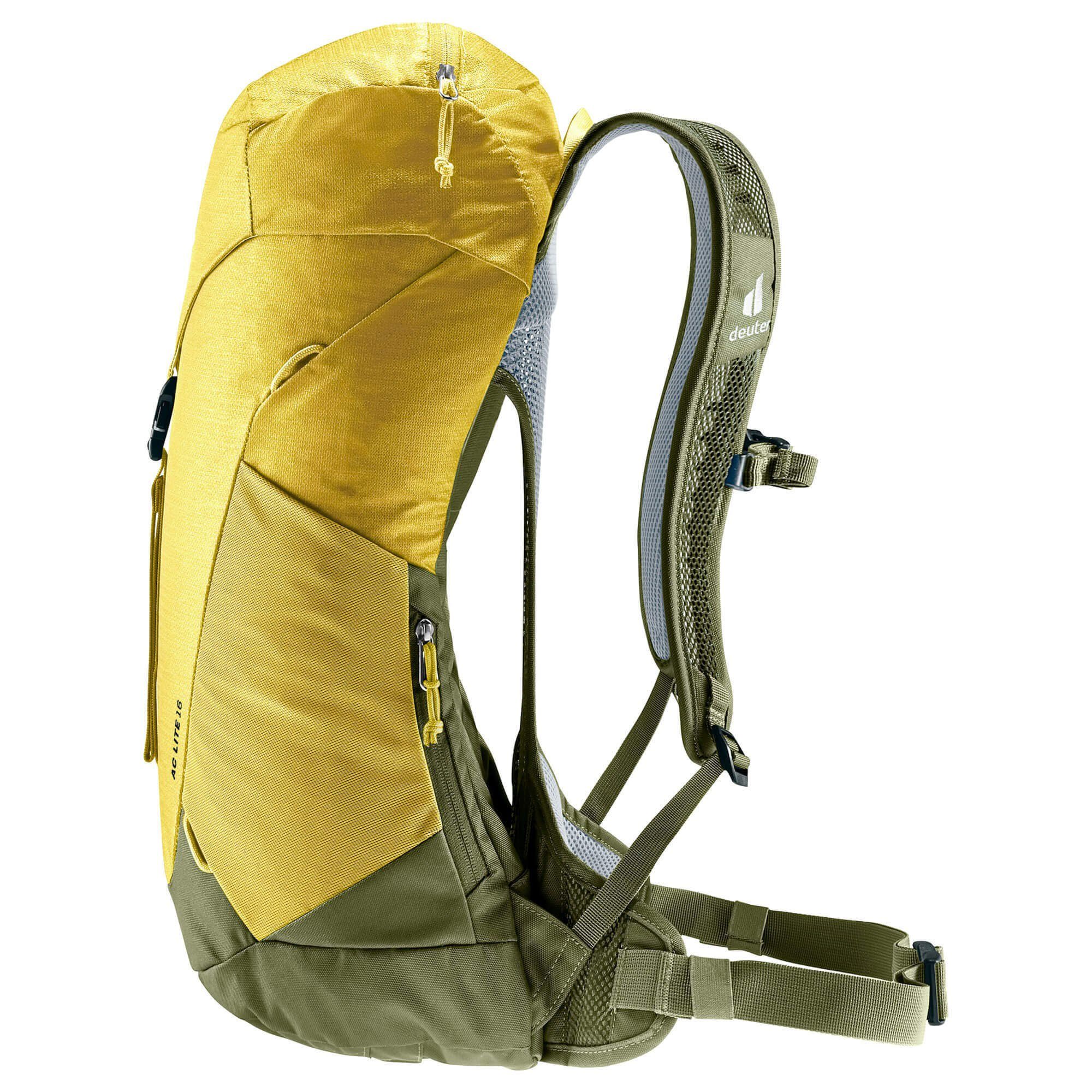 Lite Wanderrucksack 16 turmeric-khakic cm 52 deuter AirComfort - Wanderrucksack