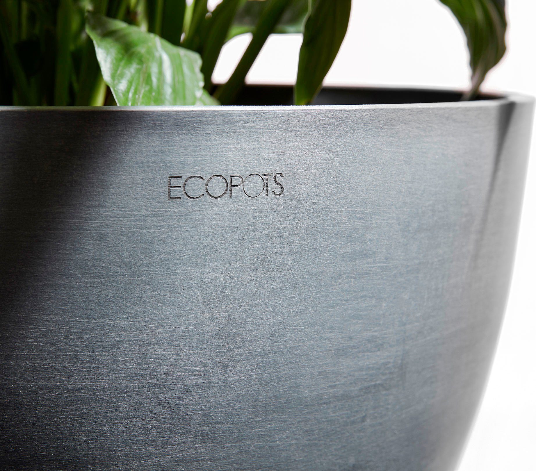 ECOPOTS Hochbeet Berlin Kräuterhochbeet Dunkelgrau, für den Außenbereich: frostsicher, bruchsicher und lichtbeständig