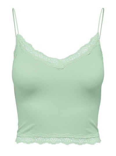 ONLY Spitzentop ONLVICKY LACE SEAMLESS CROPPED TOP