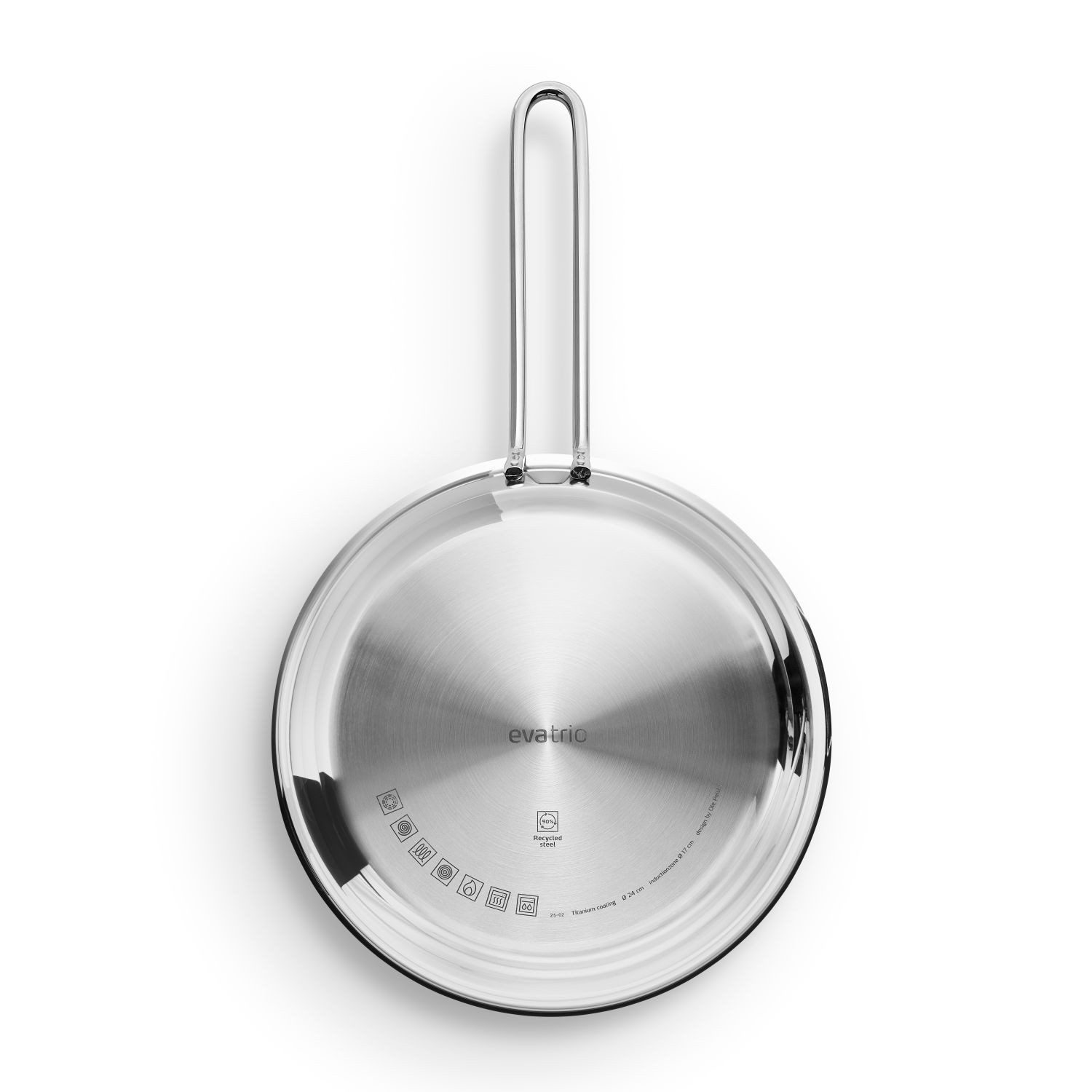 Eva Solo Bratpfanne Laser-Titanium-Antihaftbeschichtung 24 cm, Edelstahl