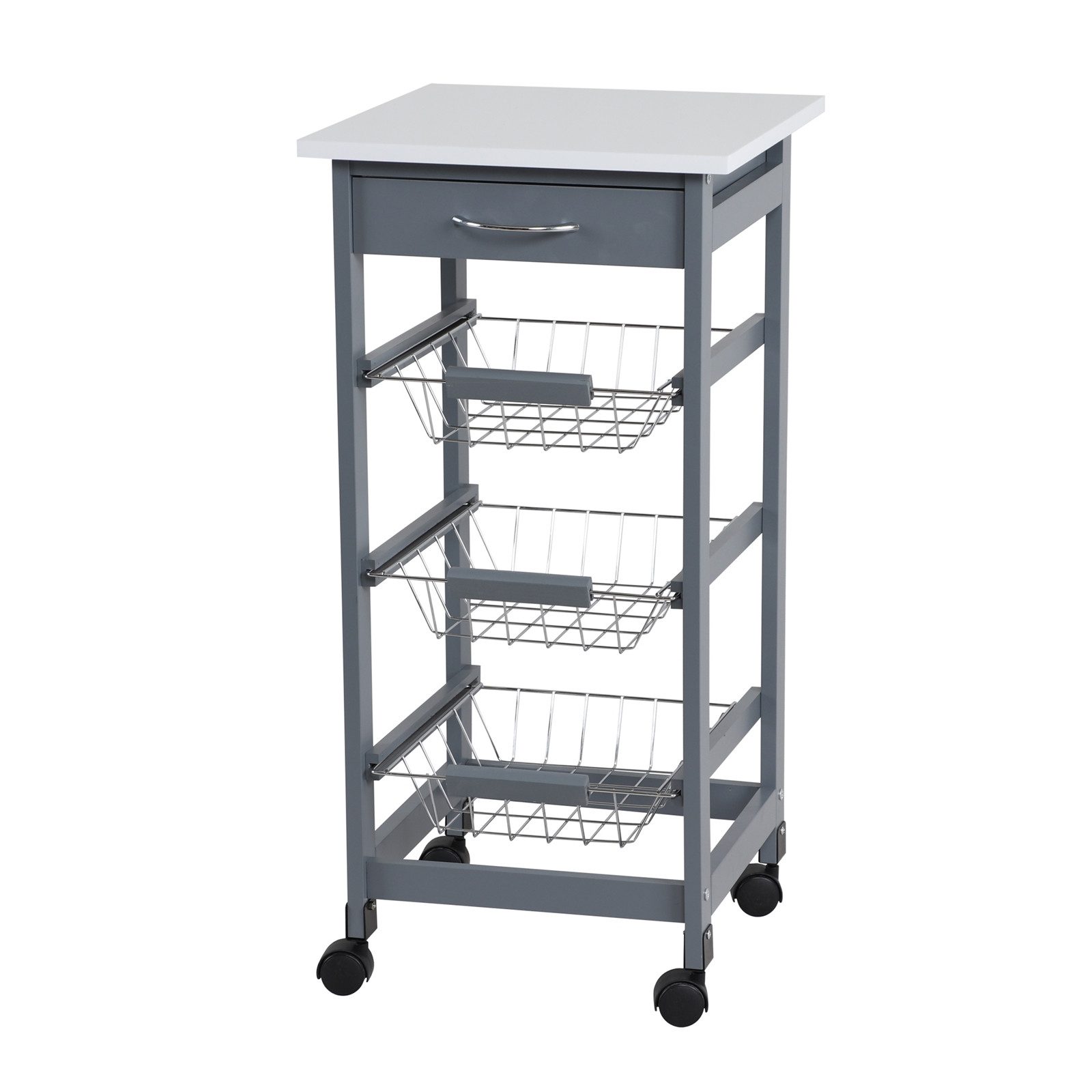 HTI-Living Küchenwagen Küchenrollwagen mit Metallkörben Skandi, (Stück, 1 St., 1 Küchenrollwagen ohne Dekoration), Küchenregal