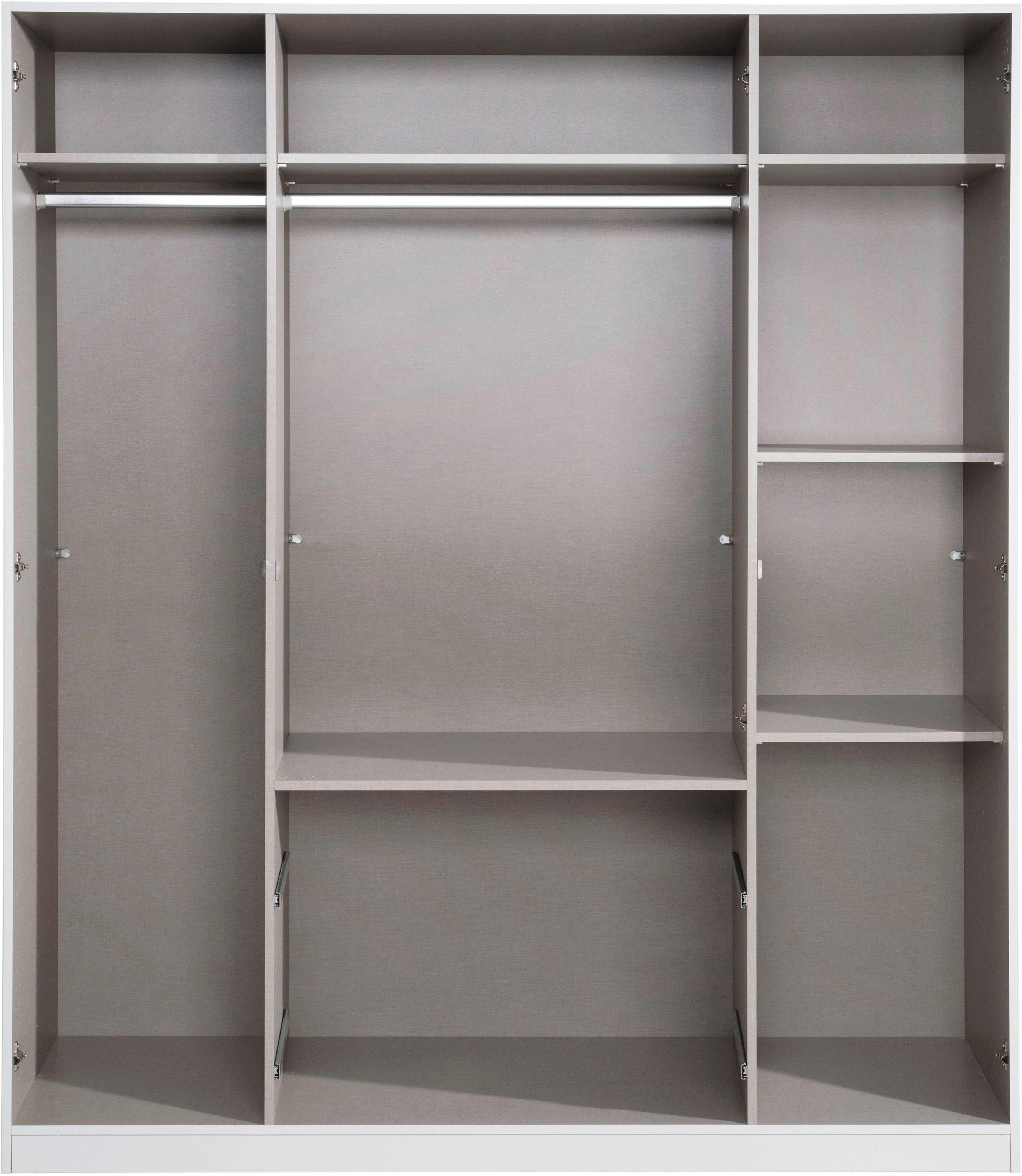 rauch Drehtürenschrank Kleiderschrank Schrank Garderobe Schlafzimmer Büroschrank BUCHHOLZ (mit Schloss, in Breite 90, 135 und 180 cm) viel Stauraum, durchgehende Tür abschließbar MADE IN GERMANY