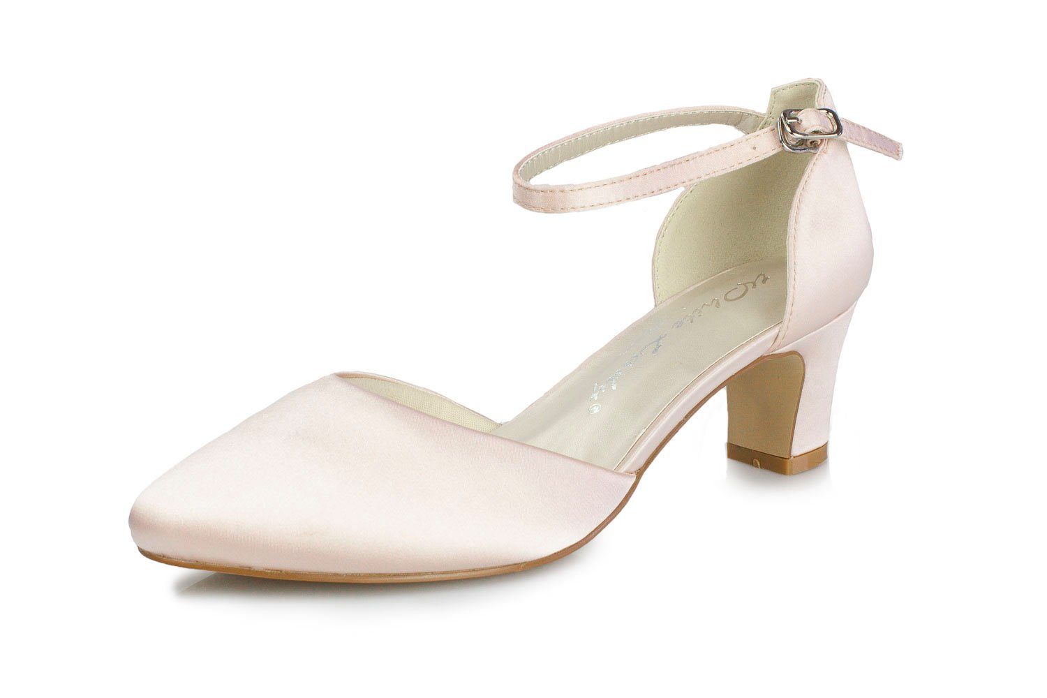 White Lady 700 Satin - Riemchen Pumps Slingpumps