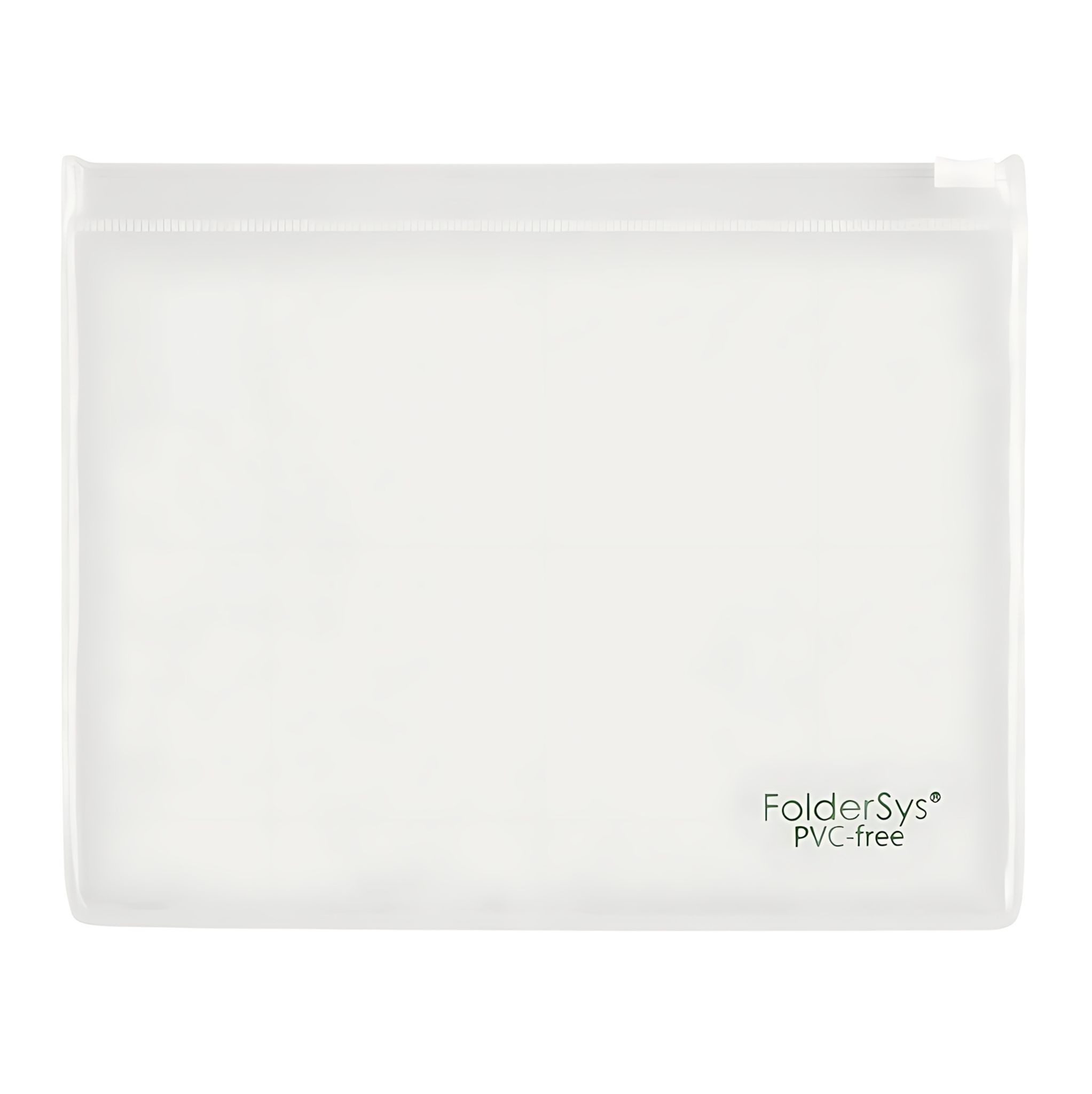 FOLDERSYS Dokumententasche FSY Klarsicht-Sammelbeutel 175 x125 mm, mit Plastik-Zip, EVA, Zipp