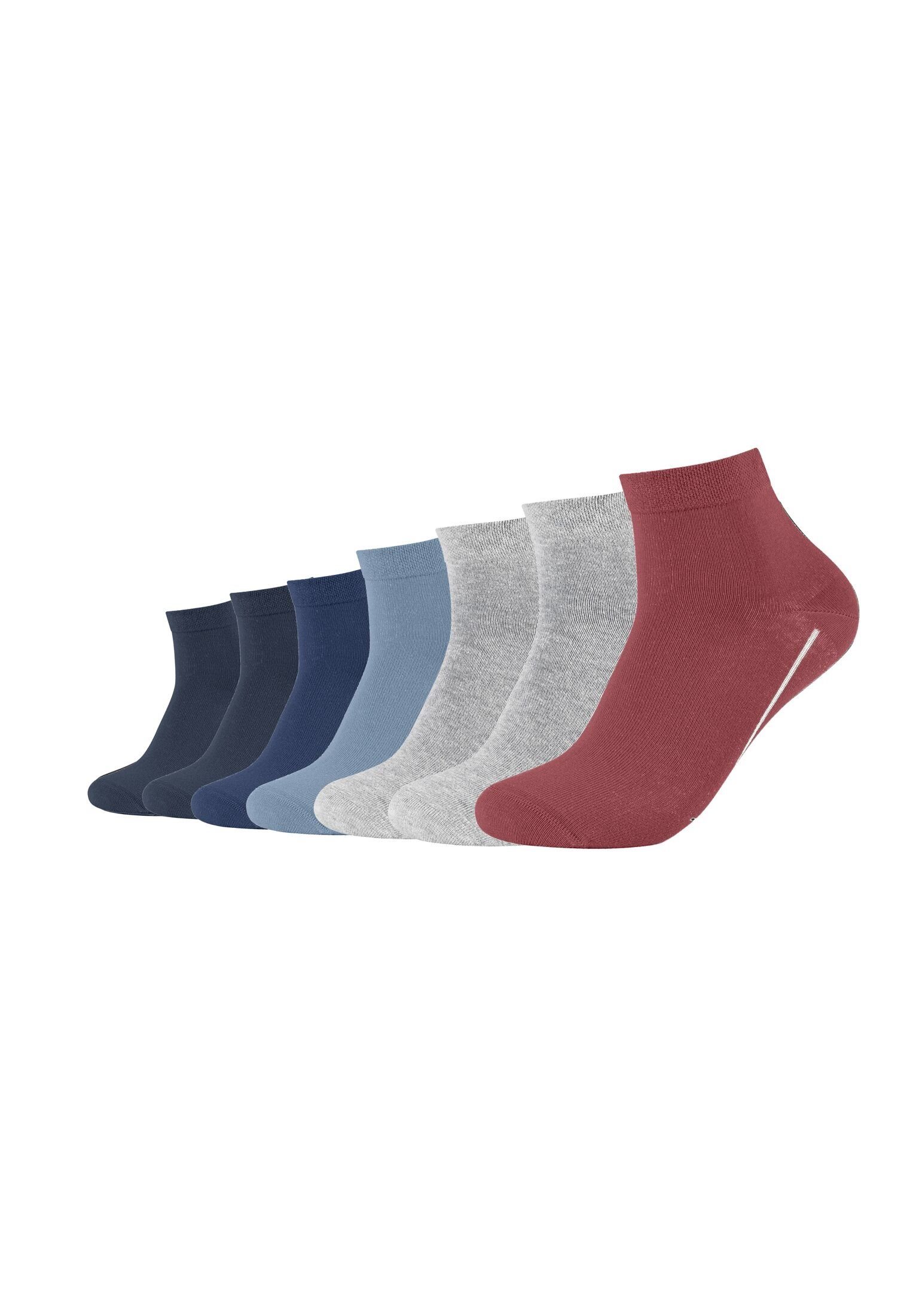 Pack 7er red Kurzsocken brick Camano Kurzsocken