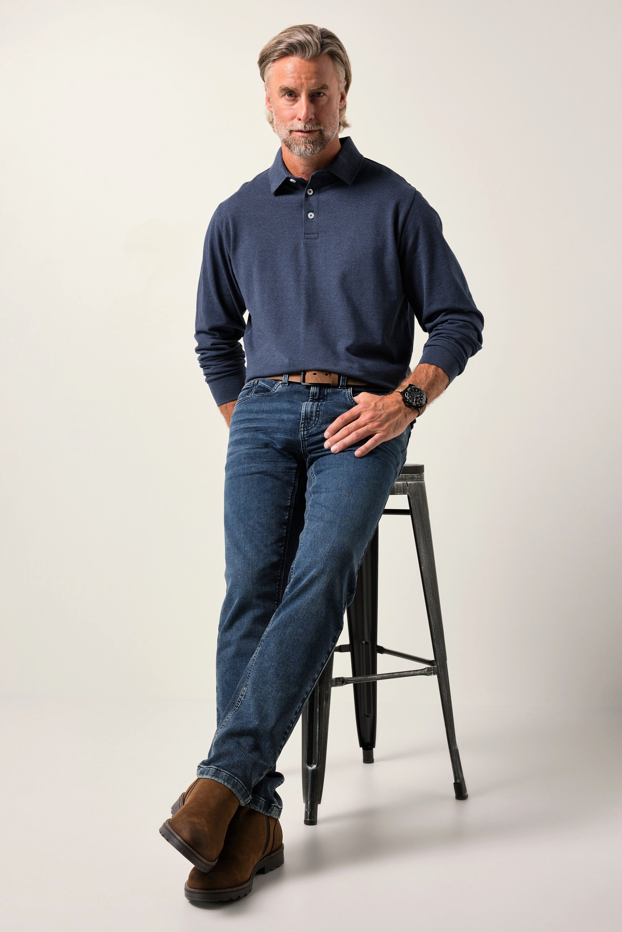 Boston Park 5-Pocket-Jeans Jeans FLEXLASTIC® Bauchfit Straight Fit