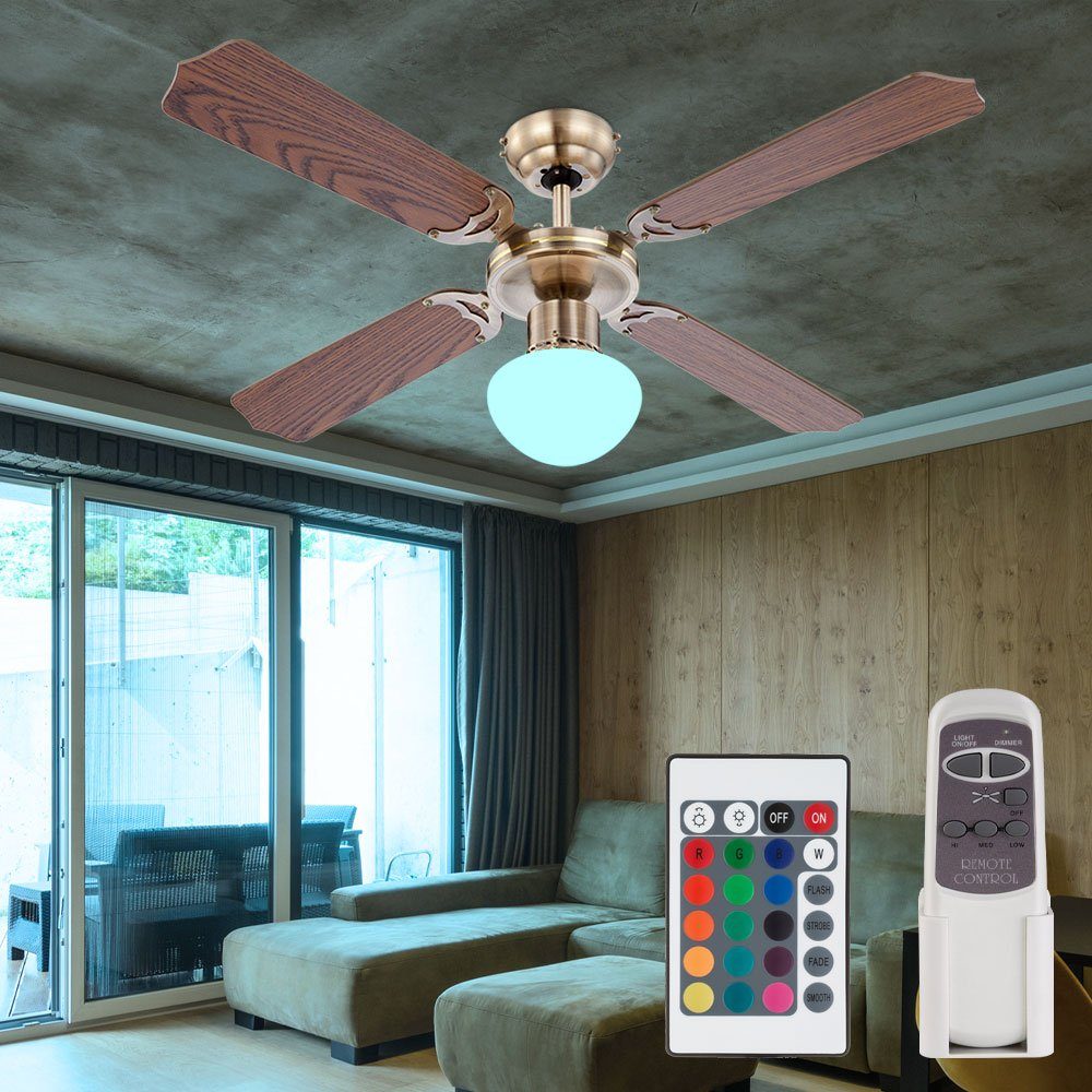 etc-shop Deckenventilator, Deckenventilator mit RGB Licht günstig online kaufen