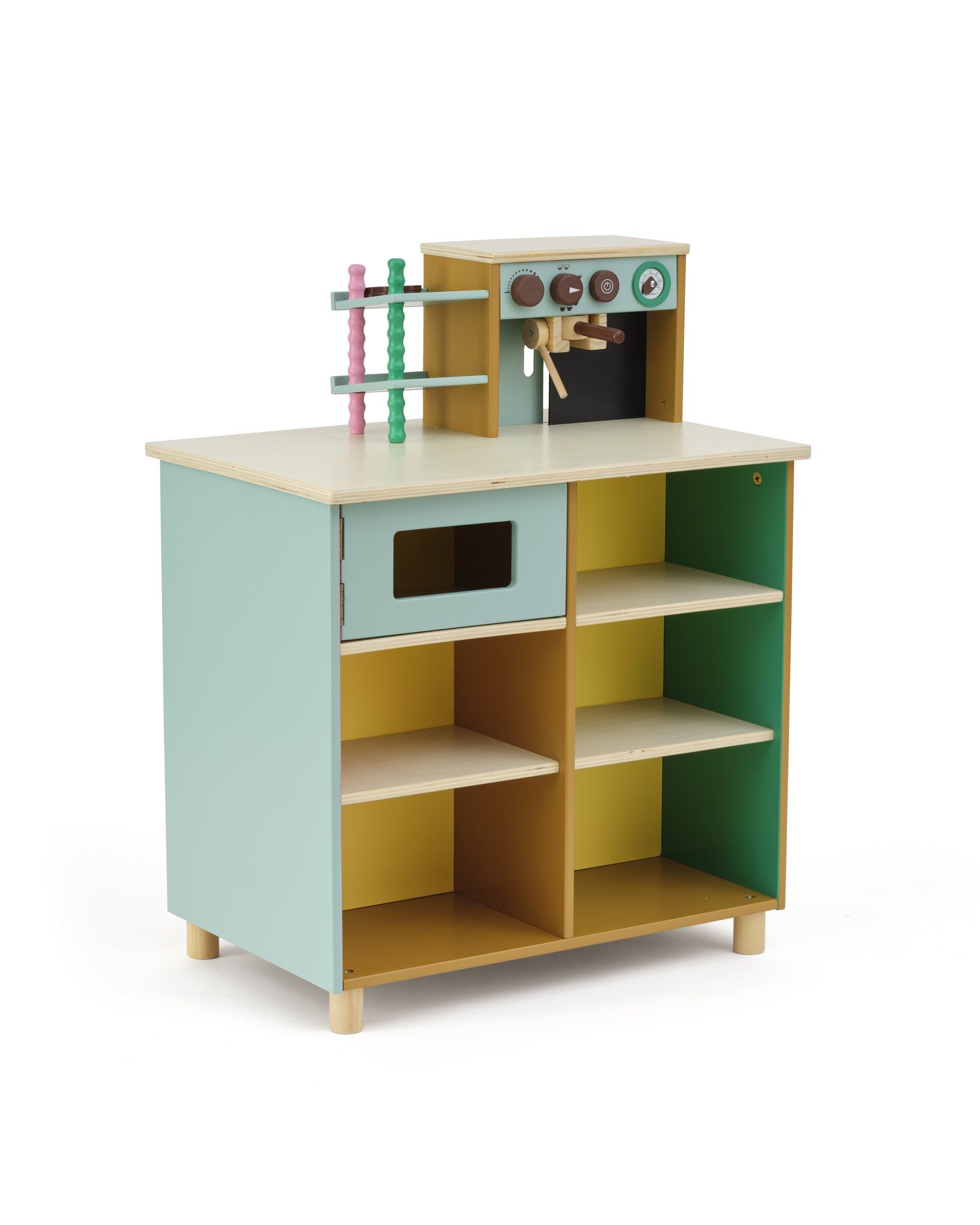 Kids Concept Spielküche Kids Concept - Kaffeebar - 60x40x77cm - 3y+ MDF,Pappel,Kiefer,Sperrholz,Karton, aus Holz