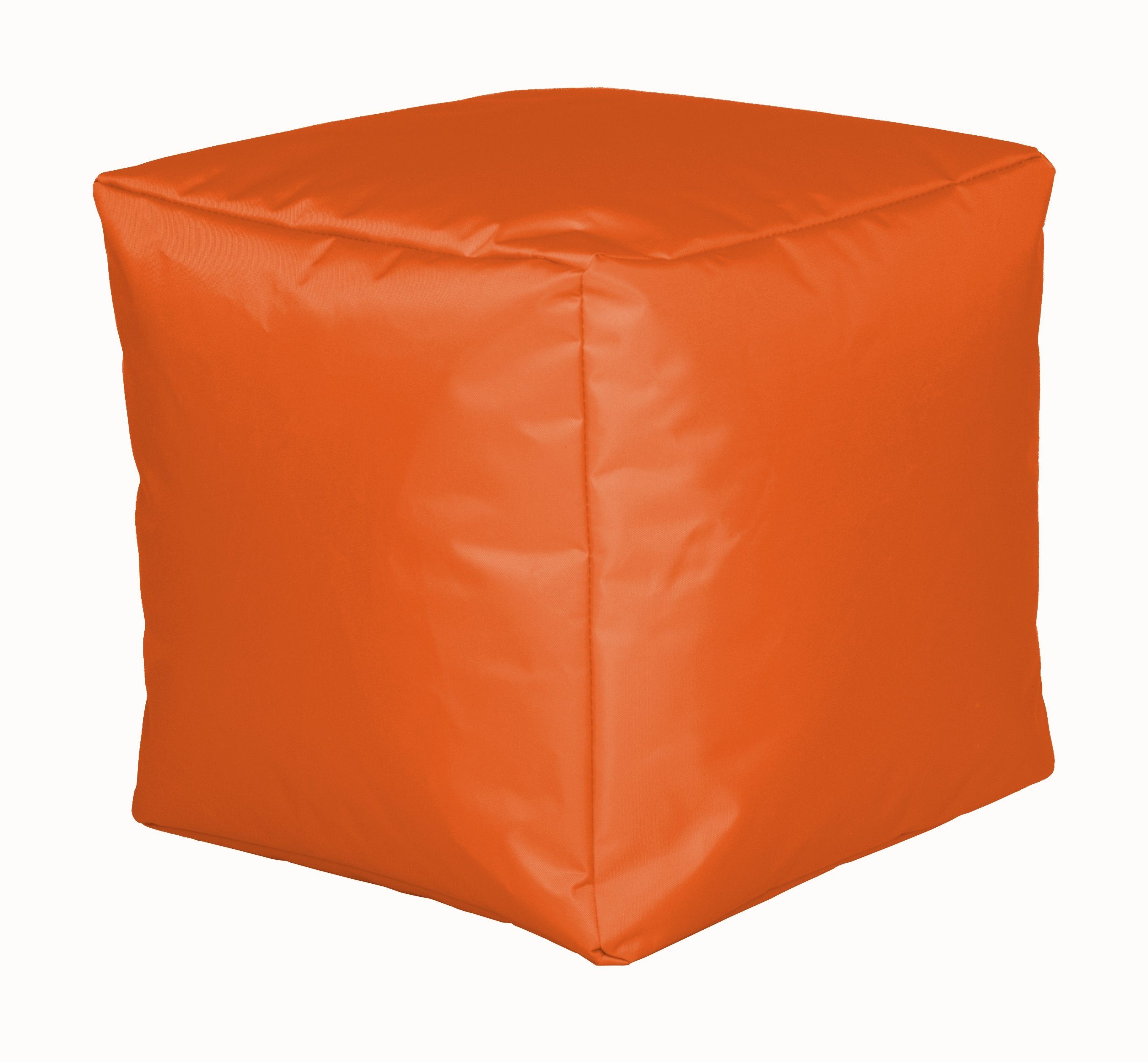 Licardo Hocker Sitzwürfel Nylon orange 40/40/40 cm (1 St)