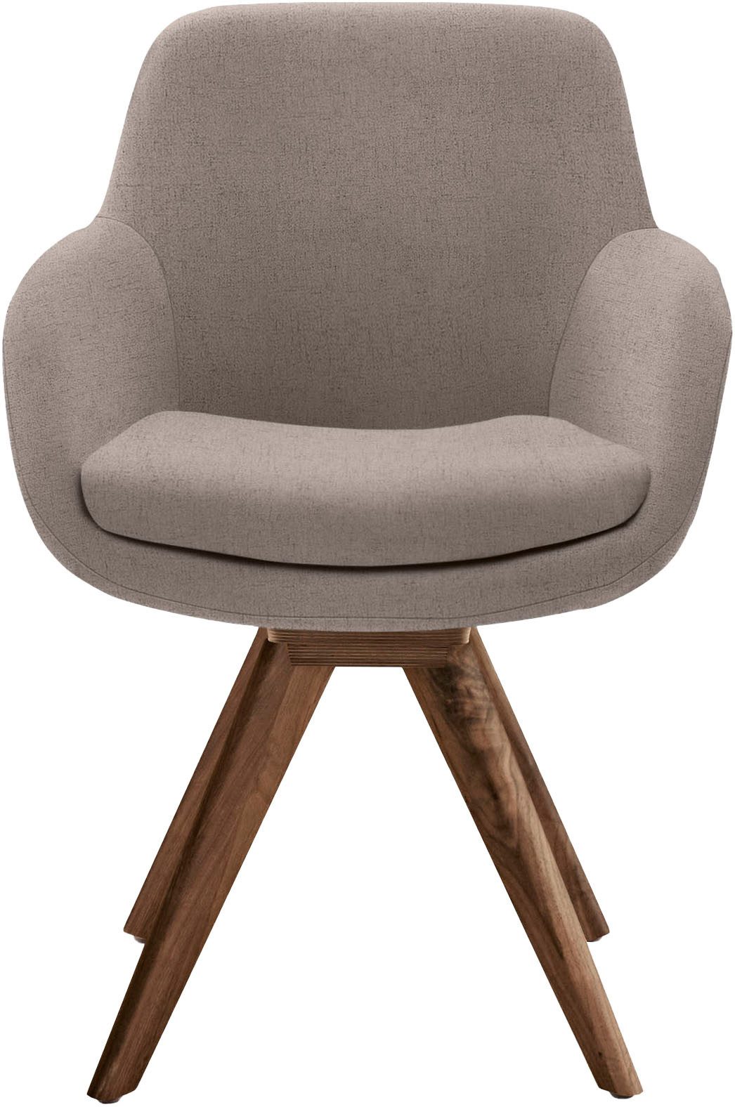 Musterring Esszimmerstuhl Tavia (Set, 2 St), Stativgestell Wildnussbaum, Drehfunktion optional, diverse Цвета(ов)