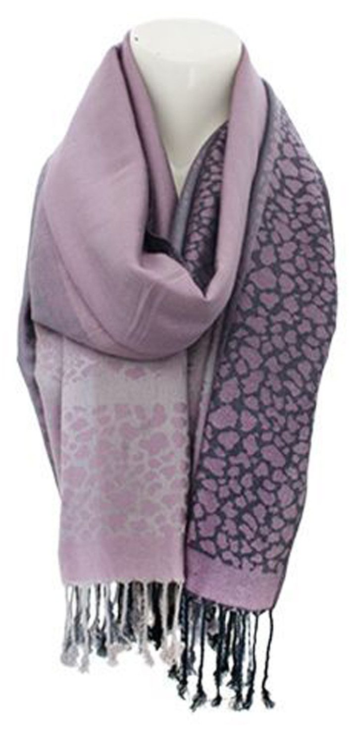 chic4home Schal Dreamy Flair, (1-St. 1-teilig), Damen Schal Stola eleganter Longschal Leopardenmuster