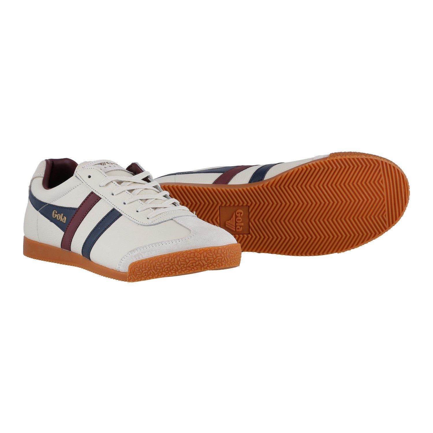 Gola Harrier Leder offwhite/navy/burgund Herren Sneaker günstig online kaufen
