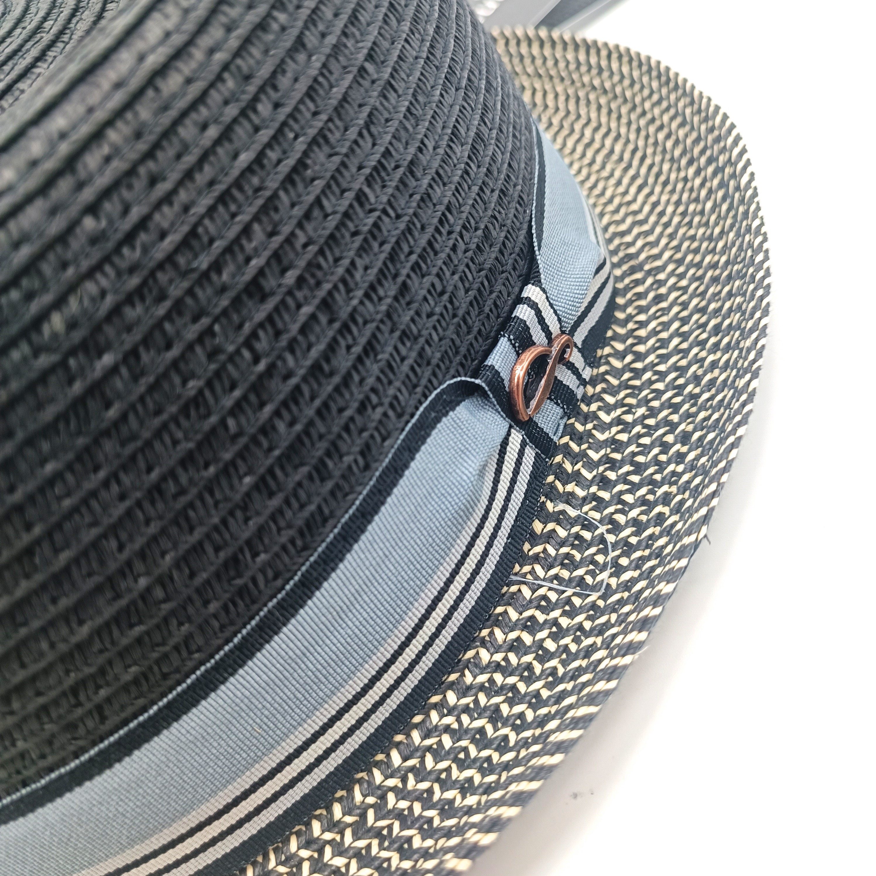 Göttmann Strohhut Strohhut PorkPie 19 schwarz