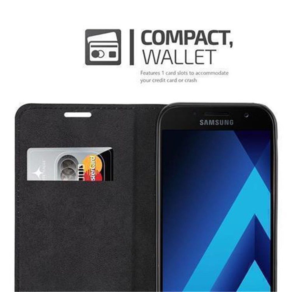 Cadorabo Handyhülle für Samsung Galaxy A5 2017 Hülle Samsung Galaxy A5 2017, Hülle Schutzhülle mit Standfunktion, Magnetverschluss und Kartenfach