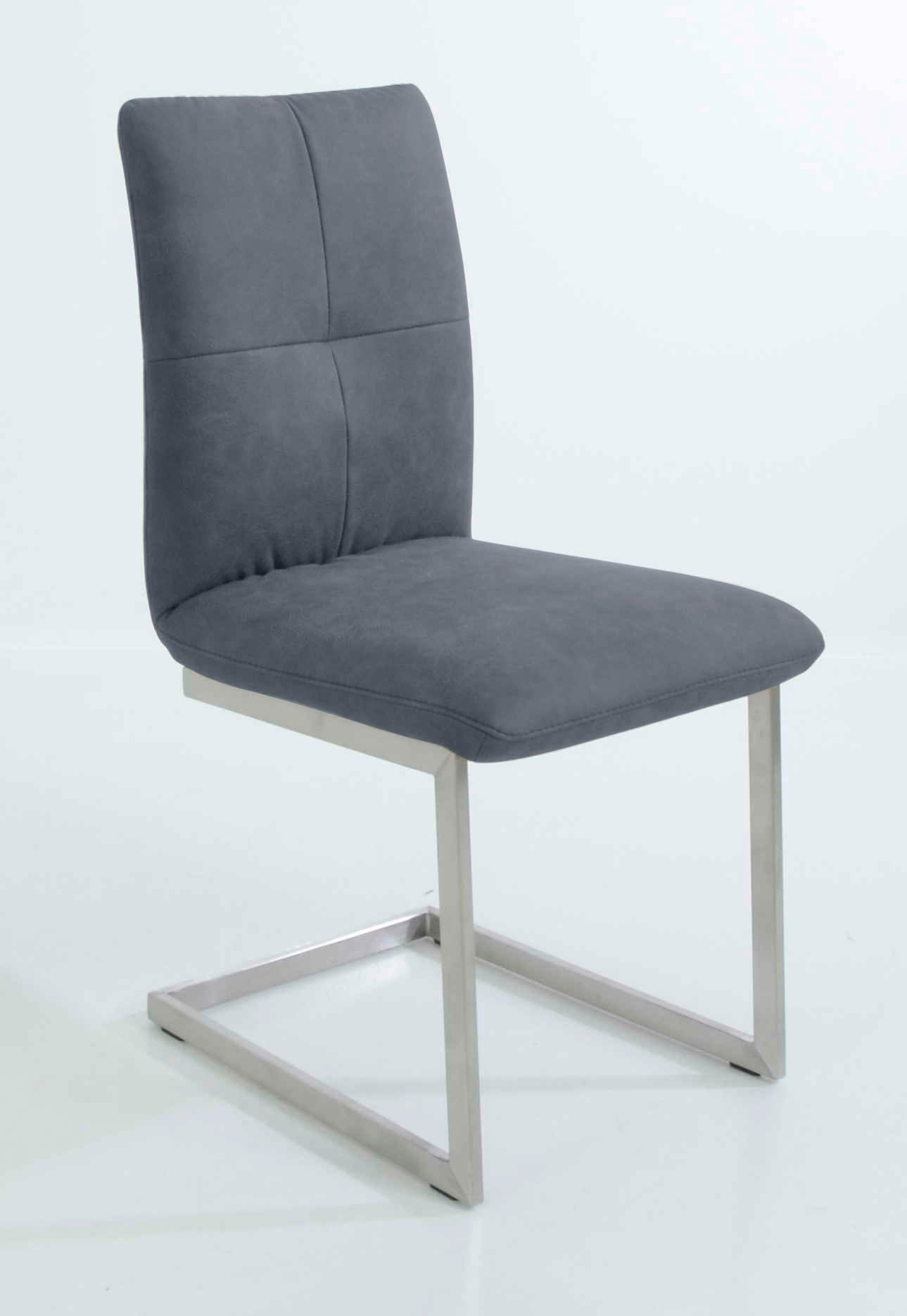 K+W Komfort & Wohnen Freischwinger 6511, Freischwinger mit Hochkantrohr und praktischem Metallgriff am Rücken