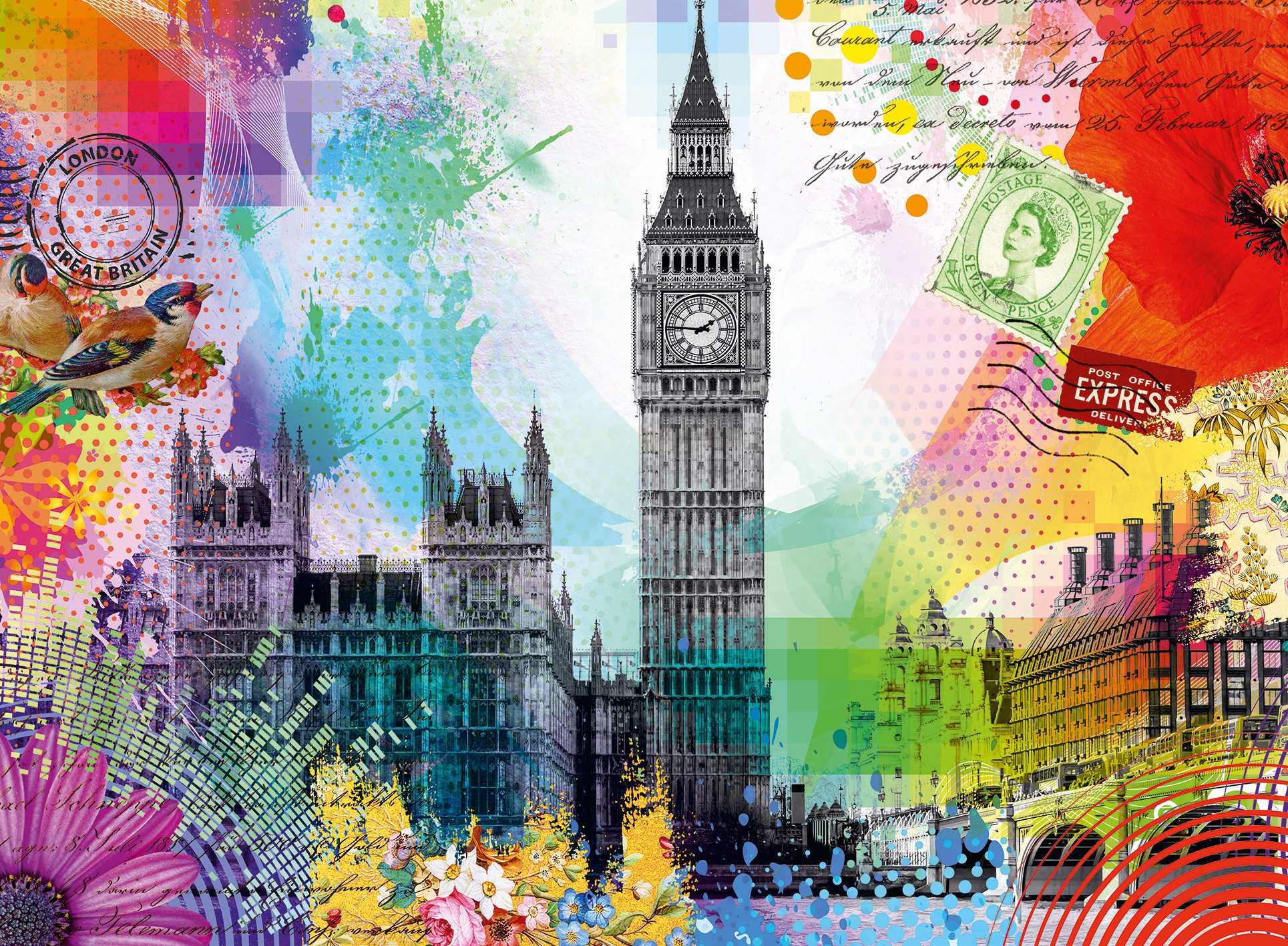 Ravensburger Puzzle Grüße aus London, 500 günstig online kaufen