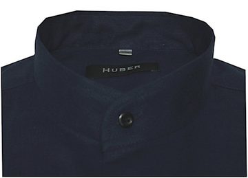 Huber Hemden Langarmhemd HU-0044 Stehkragen 100% Leinen nachhaltig Regular Fit-gerader Schnitt