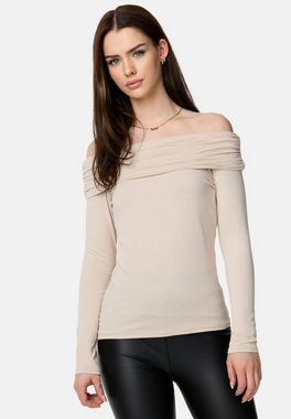 Worldclassca Longsleeve Worldclassca Off Shoulder Longsleeve Basic Shirt Uni T-Shirt Langarm